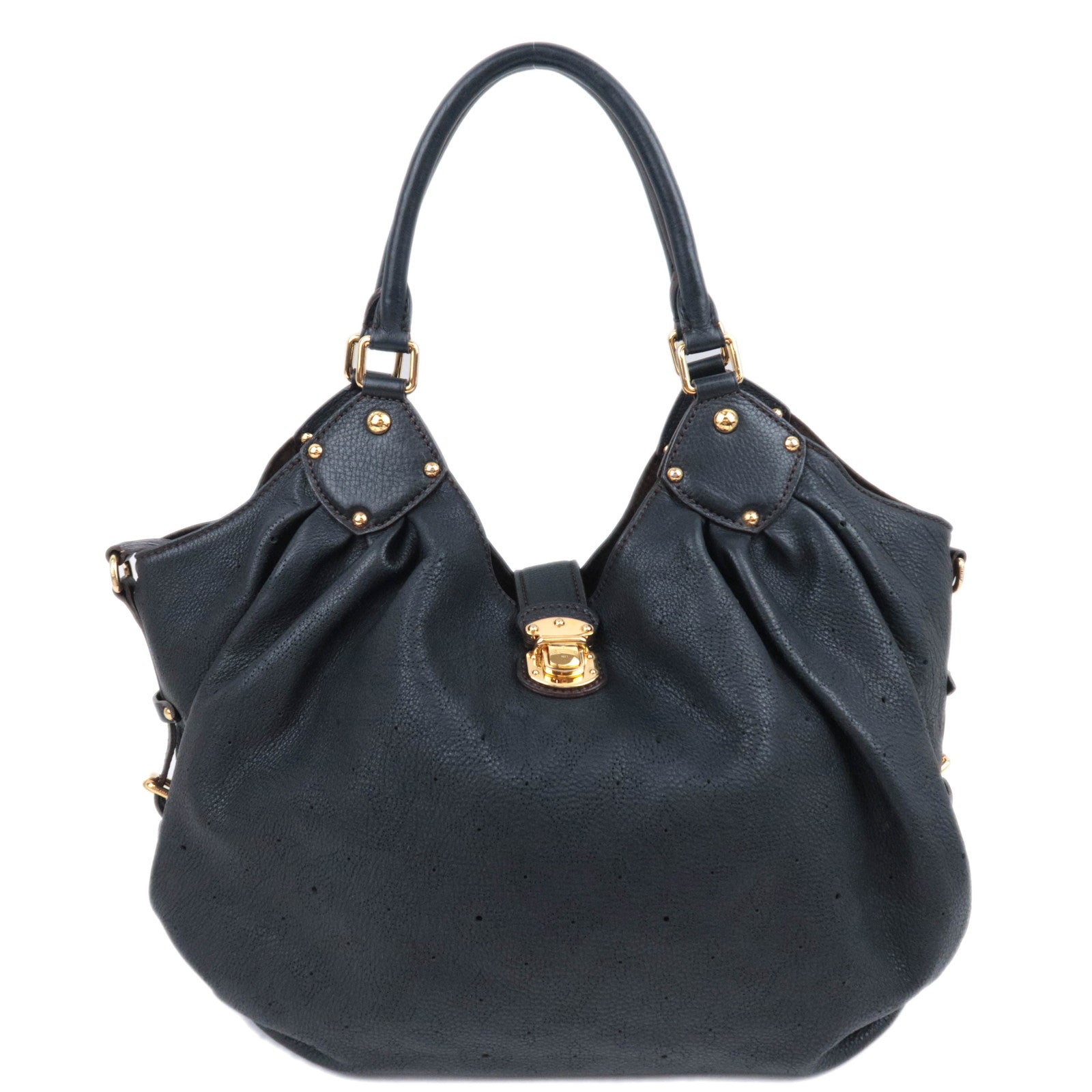 Louis Vuitton Monogram Mahina L Shoulder Bag Noir M9576590946