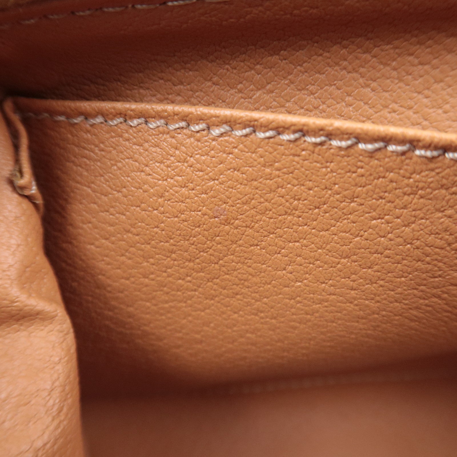CELINE Macadam PVC Leather Cosmetic Pouch Brown