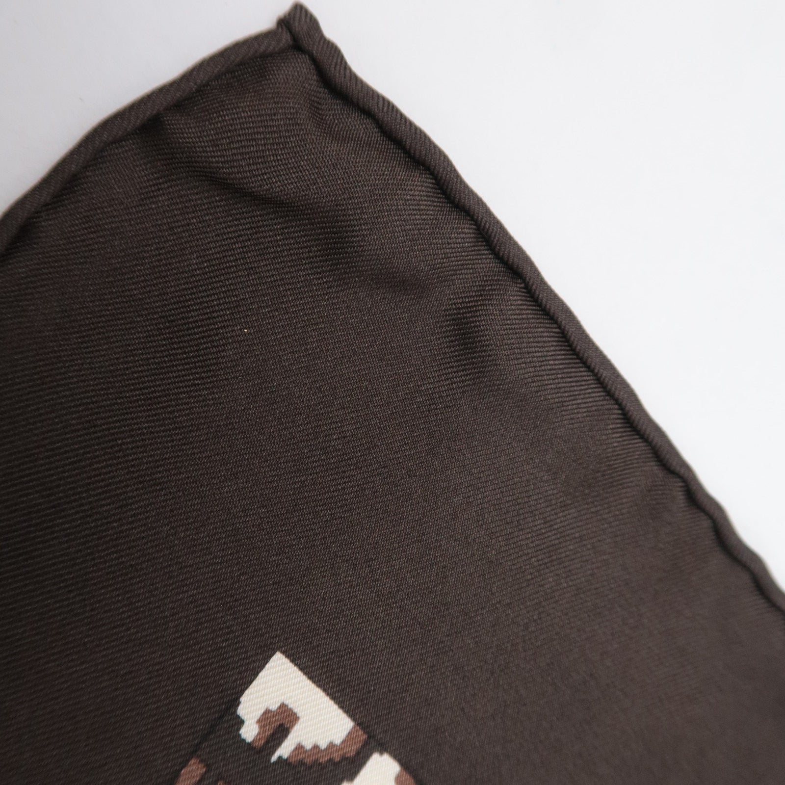 Christian Dior Trotter Scarf 100% Silk Brown