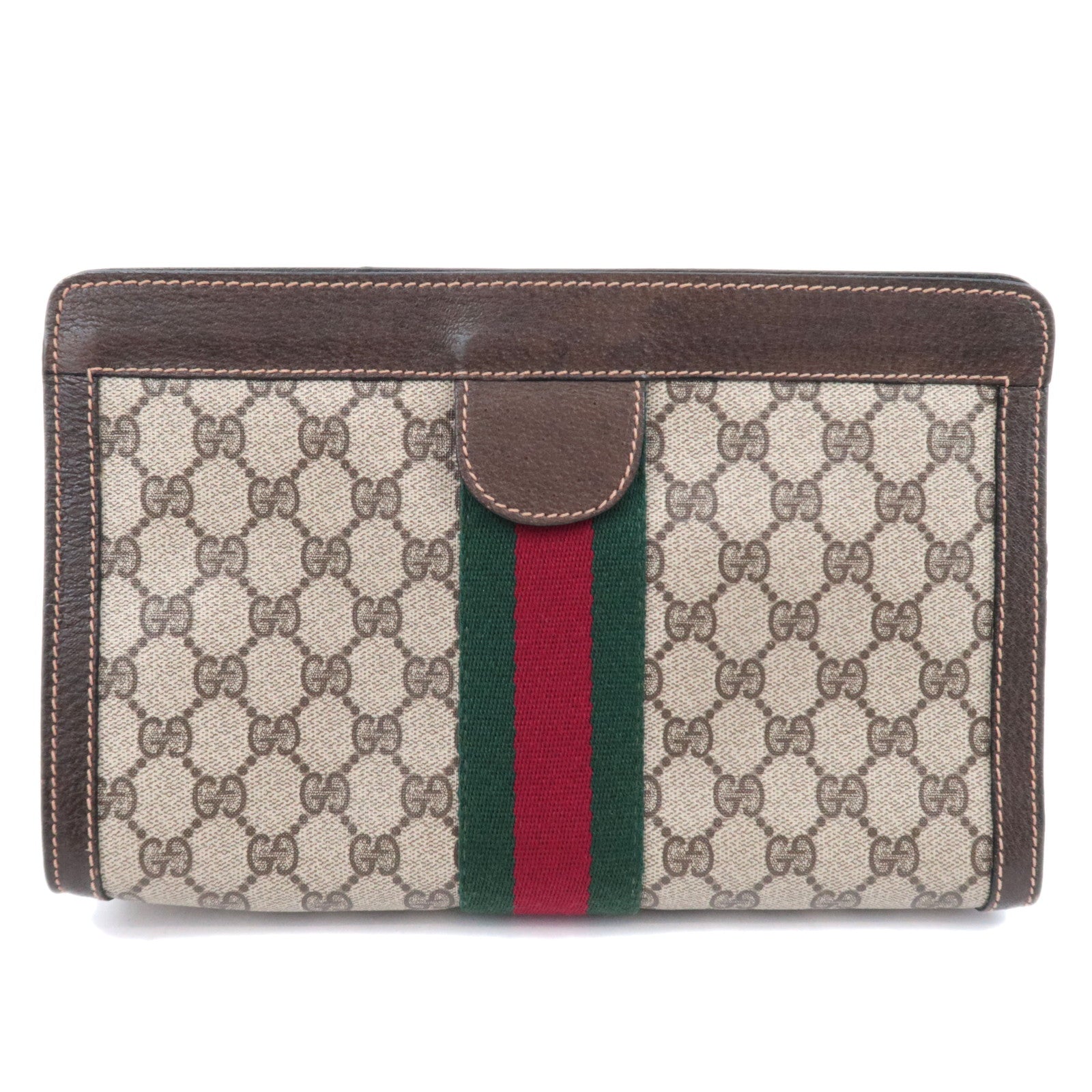 GUCCI Old Gucci GG Plus Clutch Bag Beige91004