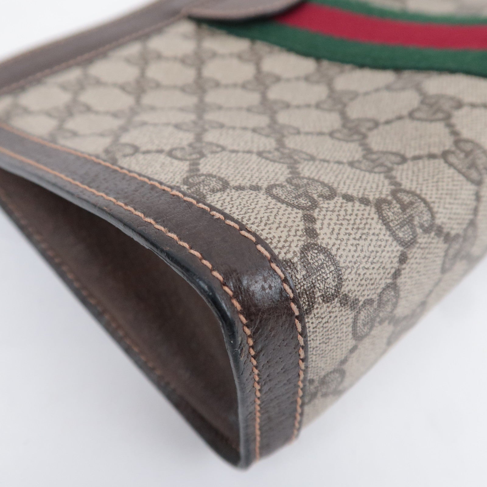 GUCCI Old Gucci GG Plus Clutch Bag Beige
