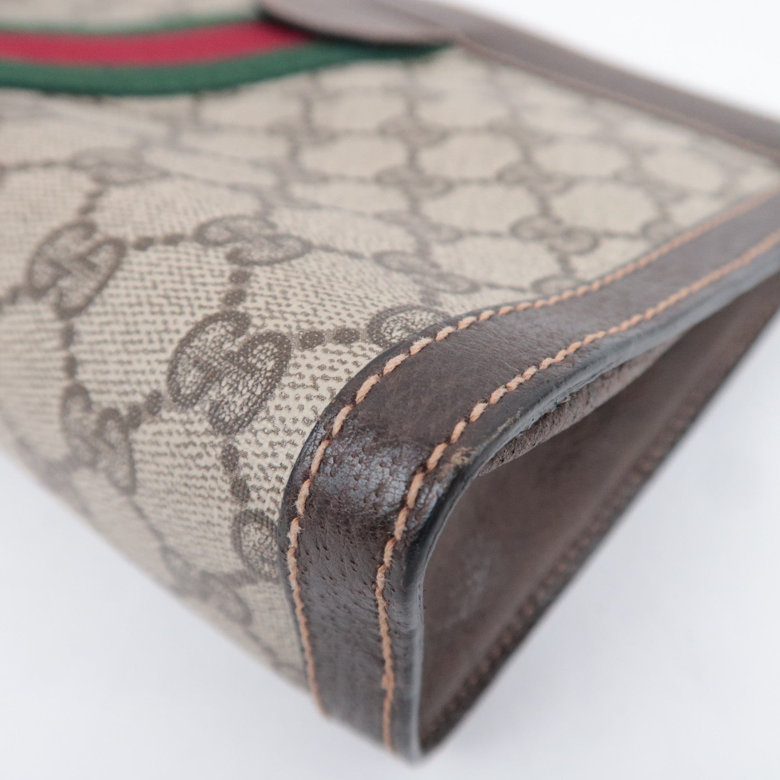 GUCCI Old Gucci GG Plus Clutch Bag Beige
