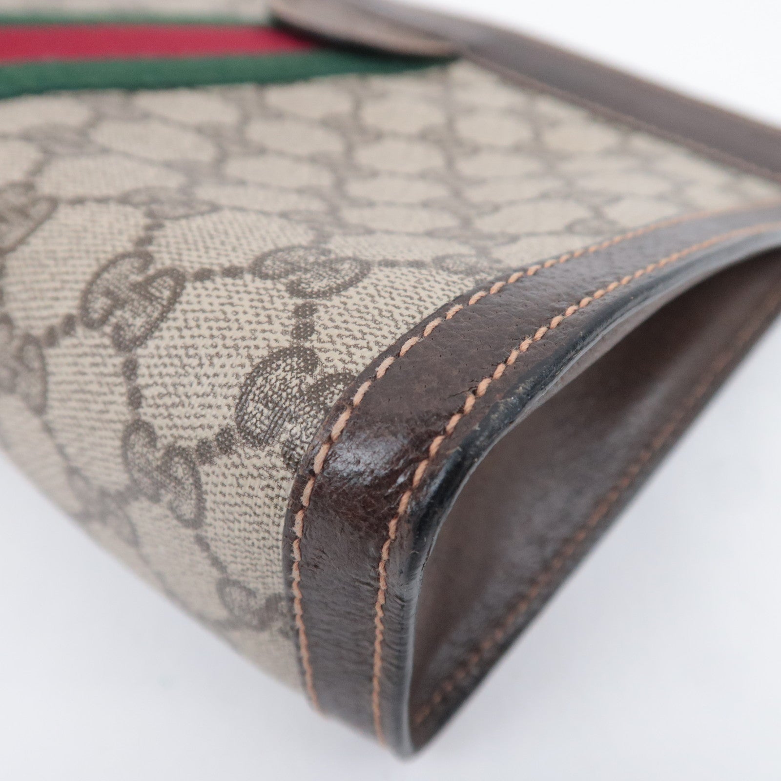 GUCCI Old Gucci GG Plus Clutch Bag Beige