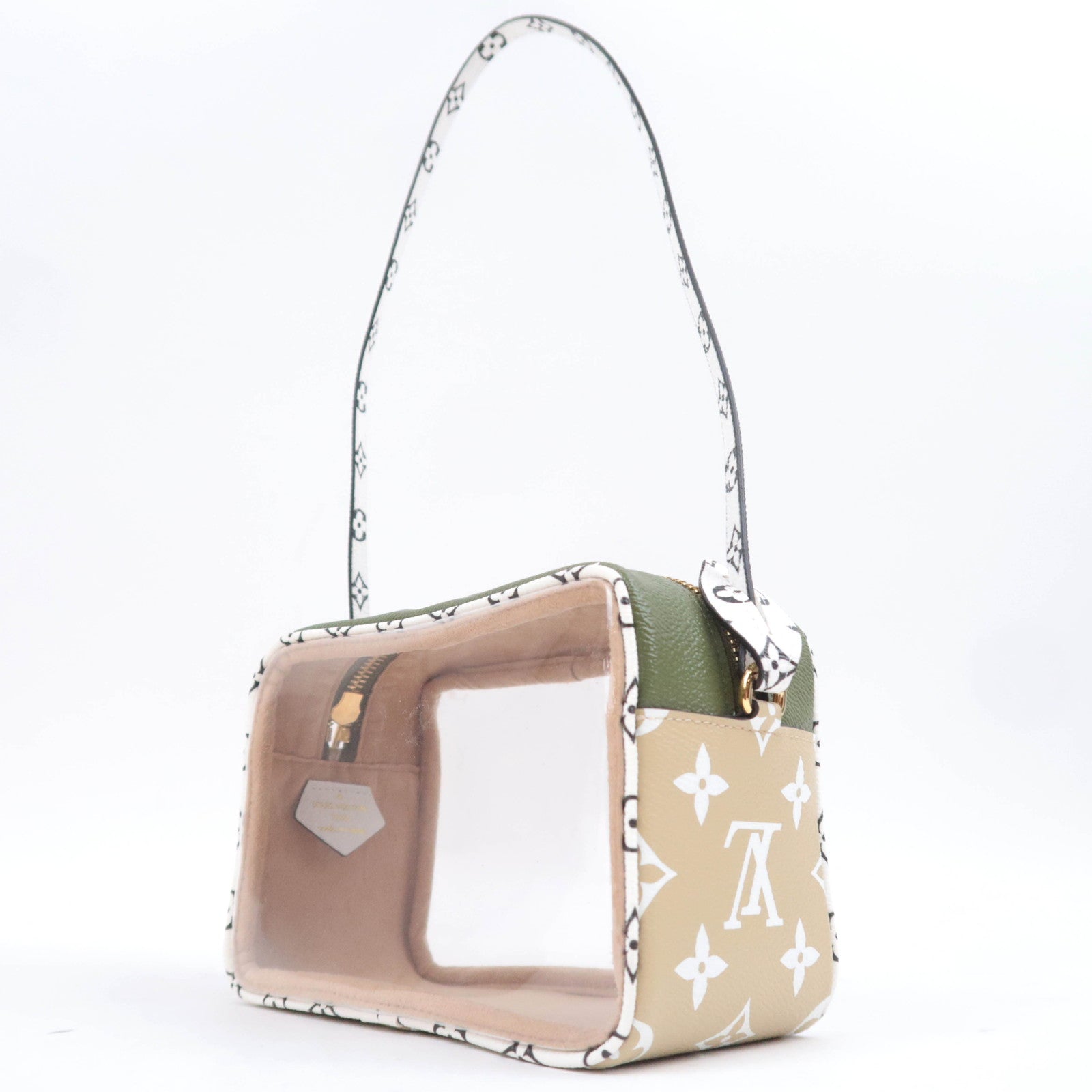 Louis Vuitton Monogram Giant Beach Clear Bag Khaki M67610
