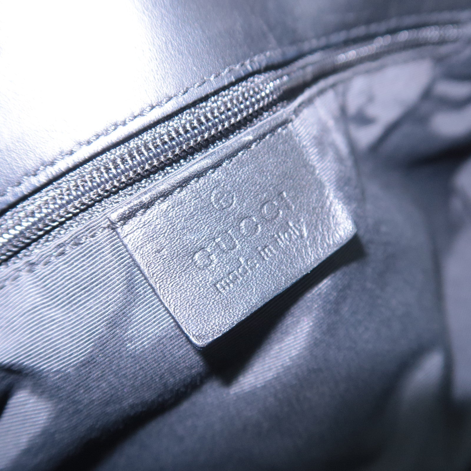 GUCCI GG Denim Tote Bag Black Denim 31243