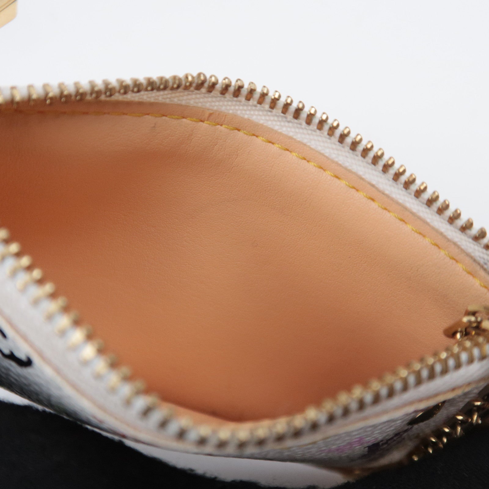 Louis Vuitton Monogram Multicolor Murakami Pochette Cles Coin Case Blanc M92655