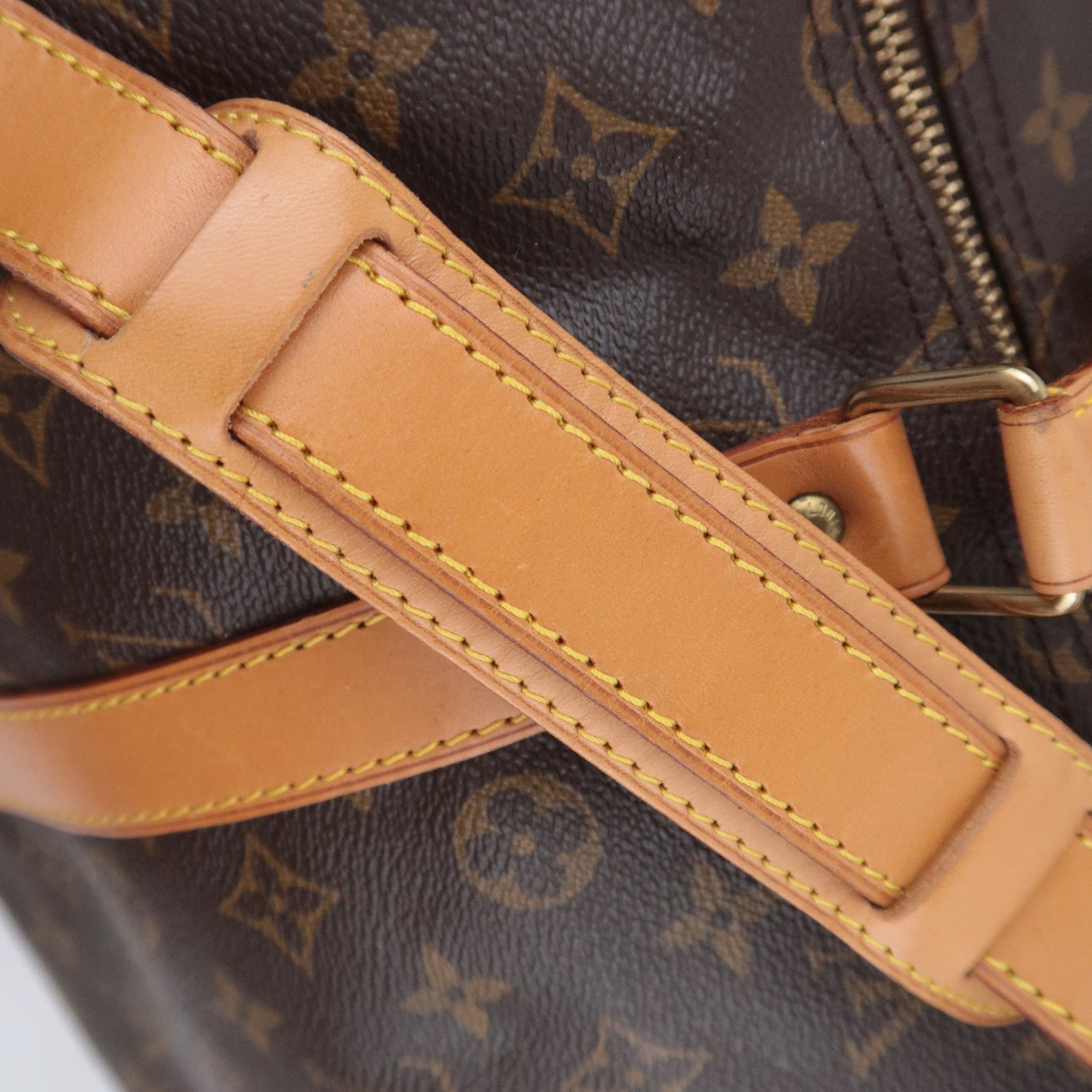 Louis Vuitton Monogram Keepall Bandouliere 55 Travel Bag M41414