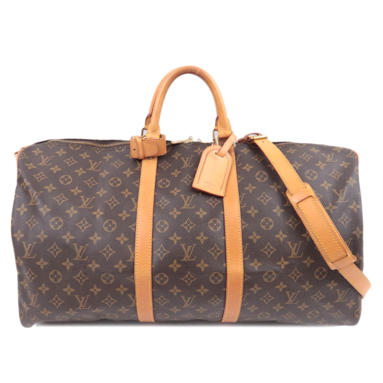 Louis Vuitton Monogram Keepall Bandouliere 55 Travel Bag M4141491059