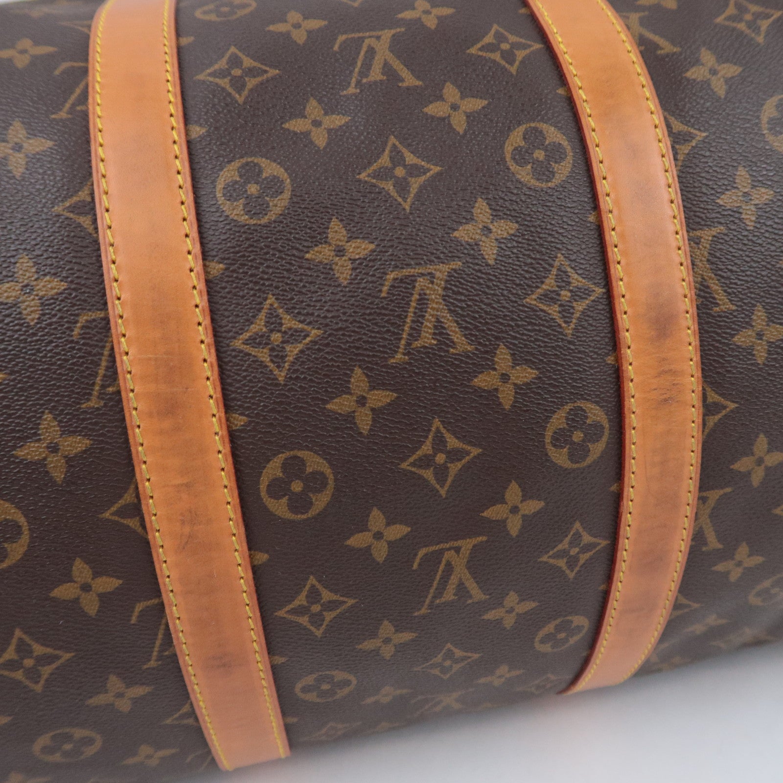 Louis Vuitton Monogram Keepall Bandouliere 55 Travel Bag M41414