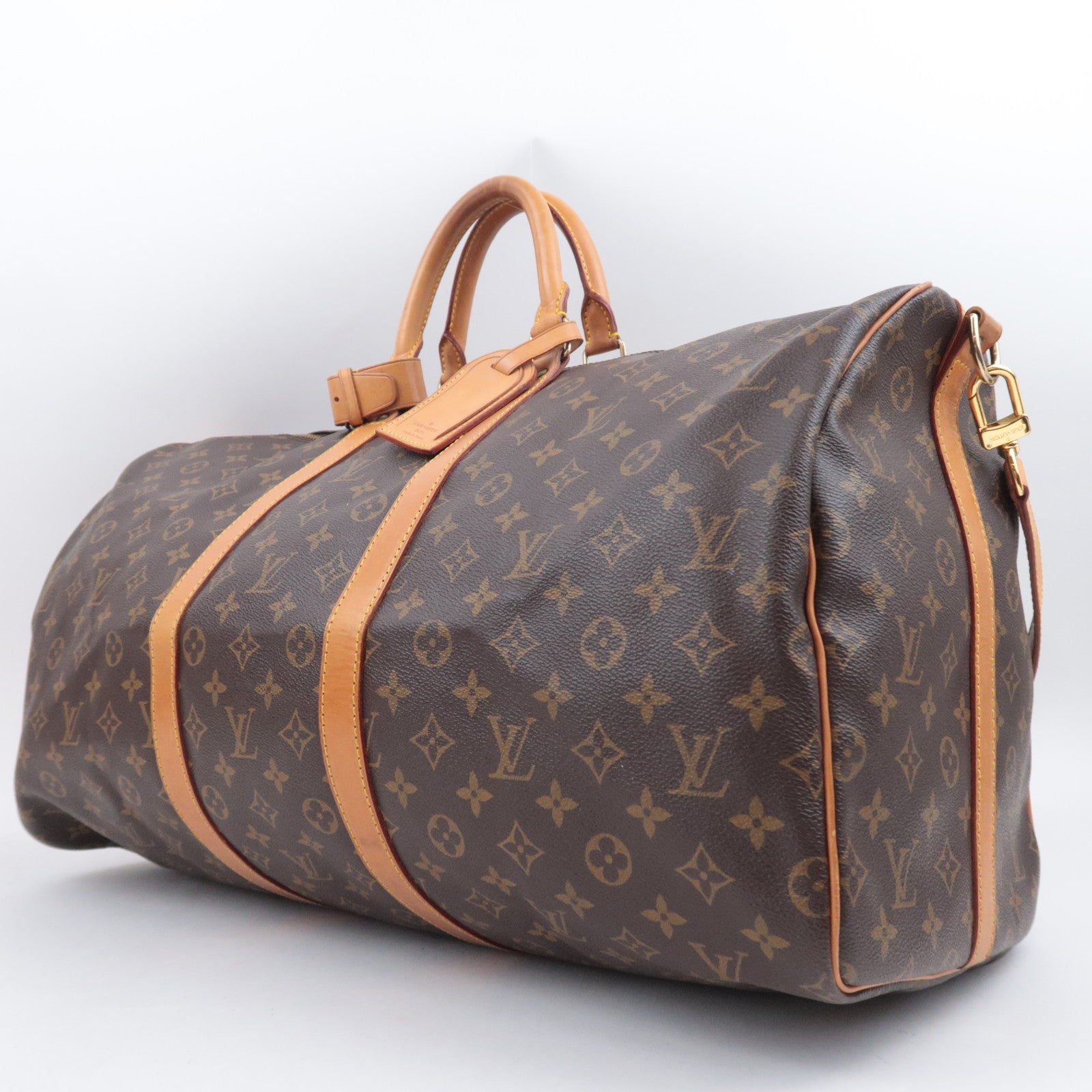 Louis Vuitton Monogram Keepall Bandouliere 55 Travel Bag M41414