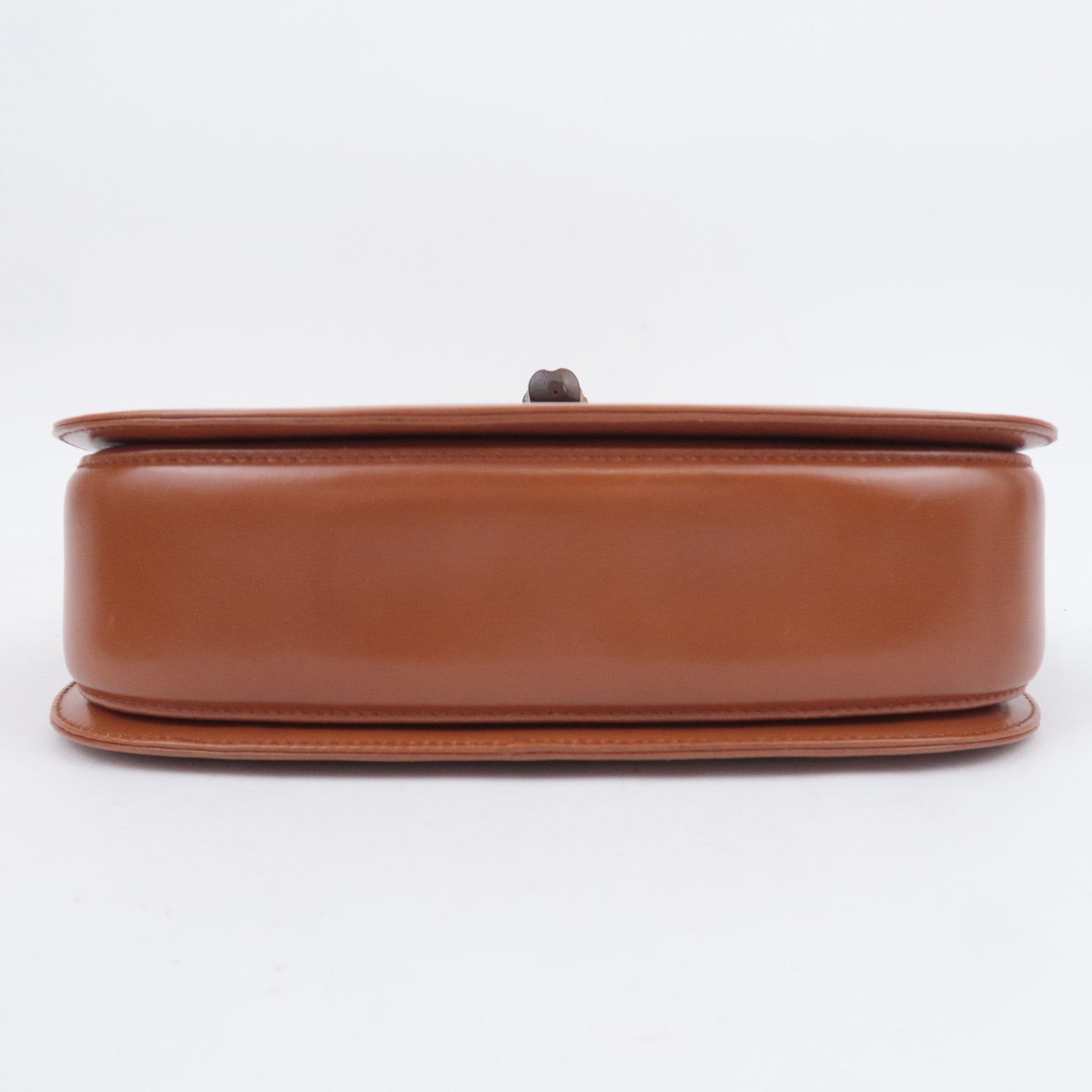 GUCCI Bamboo 2Way Leather Handbag Brown 000.2046.0633
