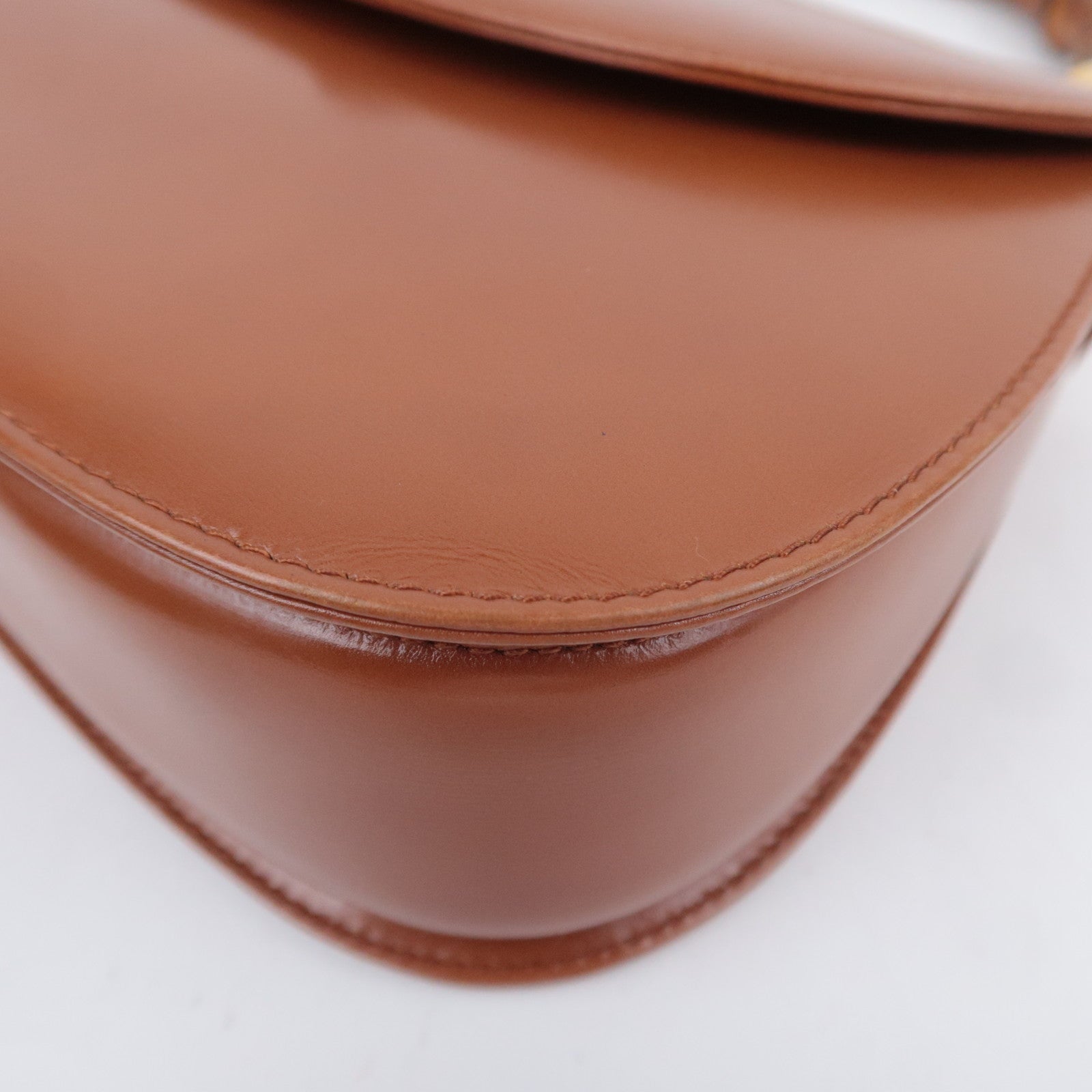 GUCCI Bamboo 2Way Leather Handbag Brown 000.2046.0633