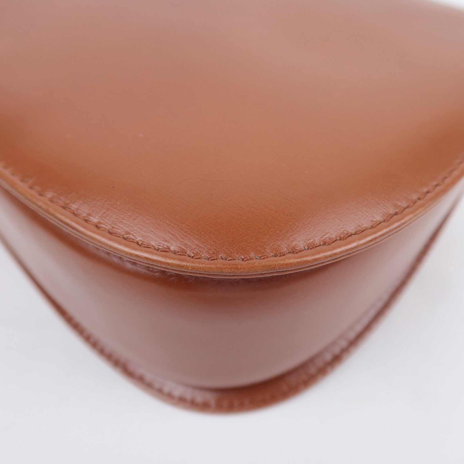 GUCCI Bamboo 2Way Leather Handbag Brown 000.2046.0633