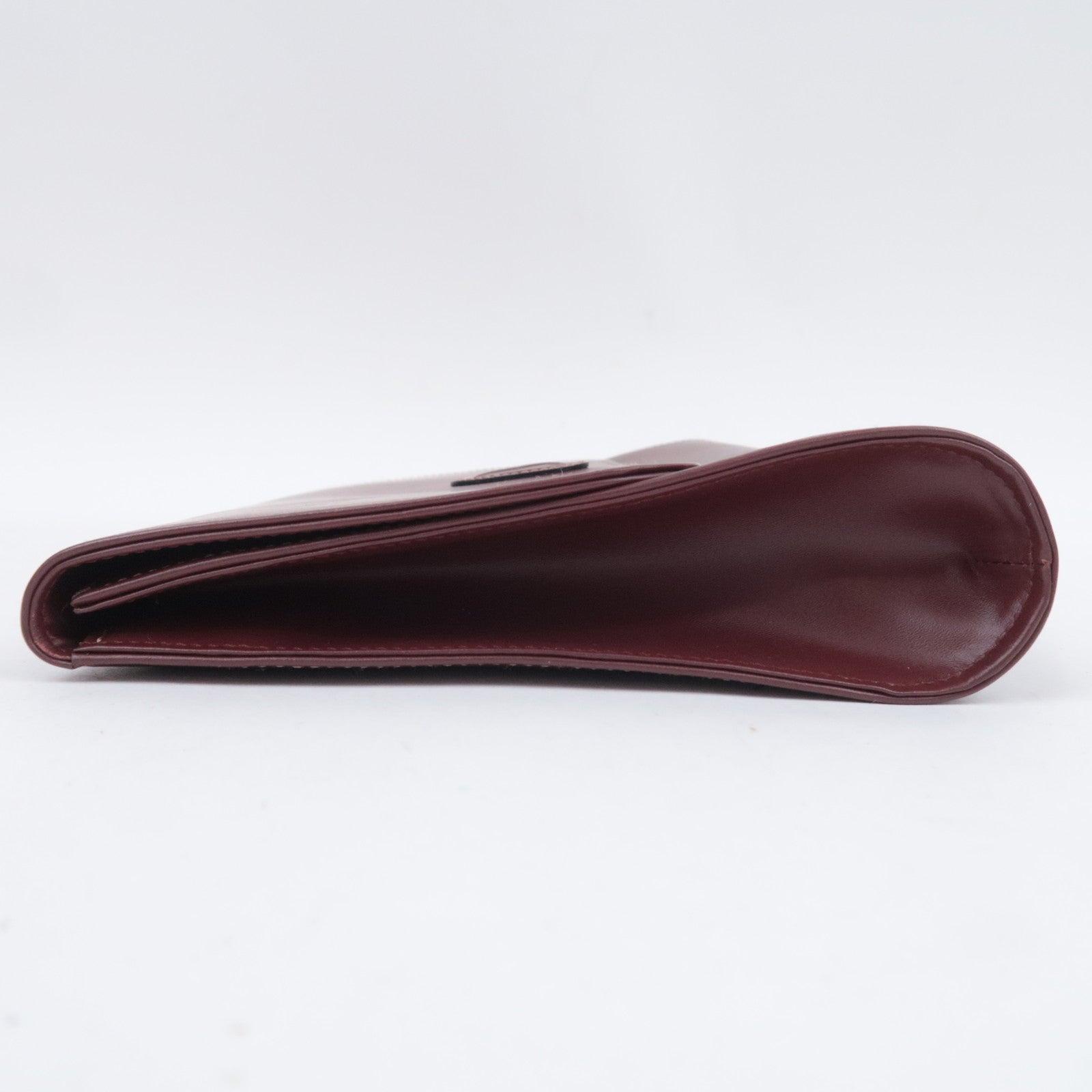 Cartier Must Line Leather Clutch Bag Bordeaux