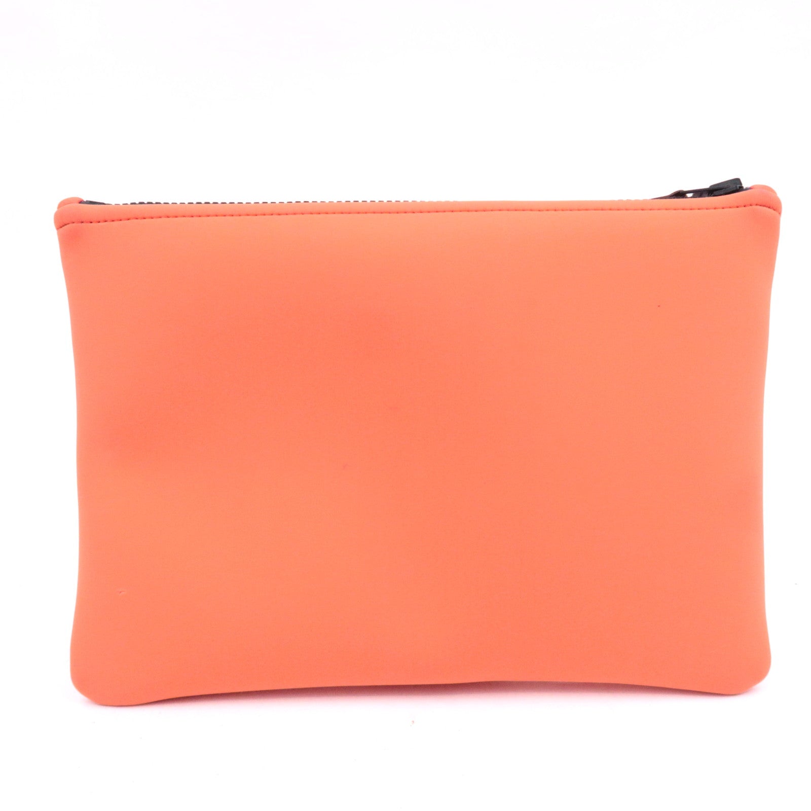 HERMES Neo Bain MM Clutch Bag Neoprene Grenadine