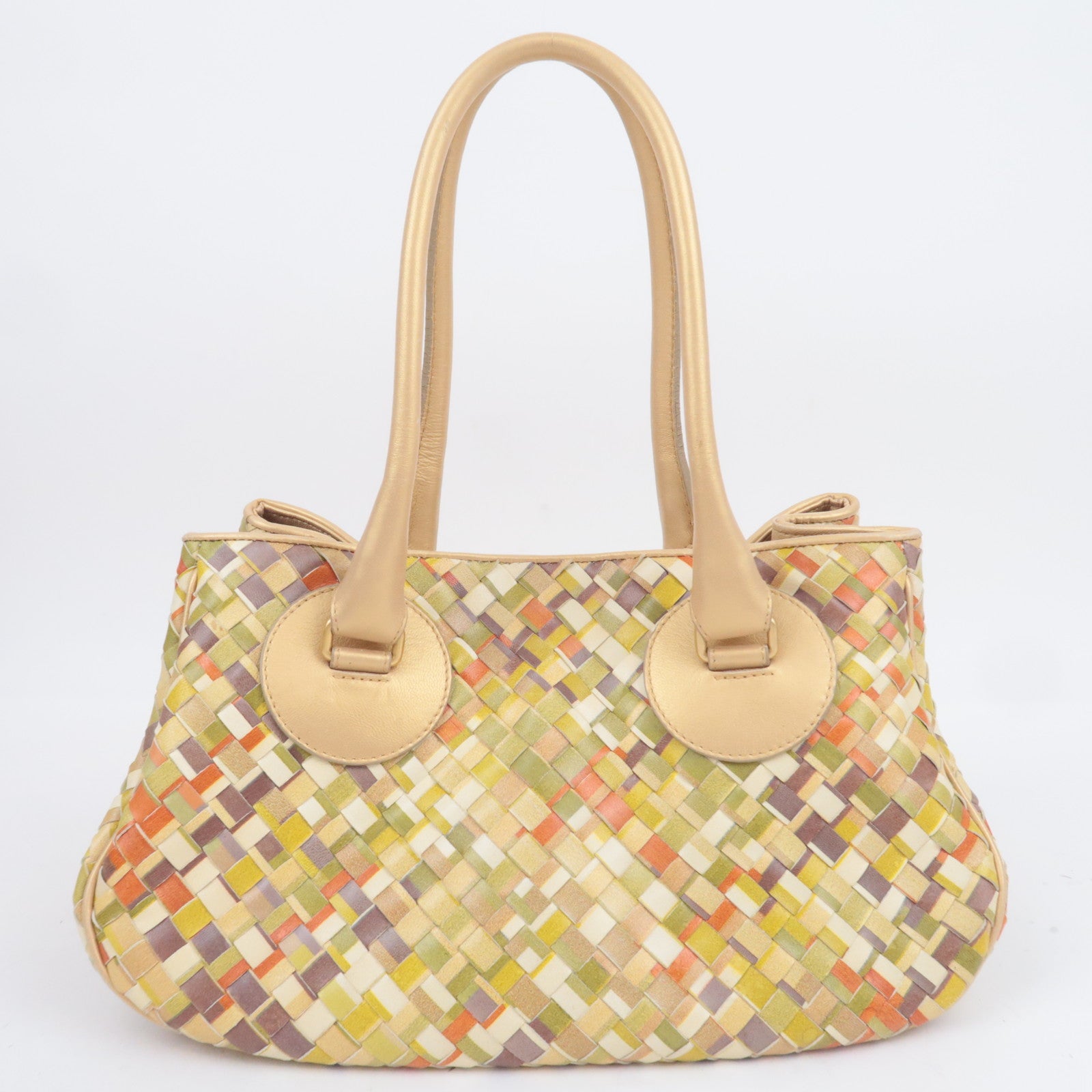 BOTTEGA VENETA Intrecciato Leather Handbag 142484