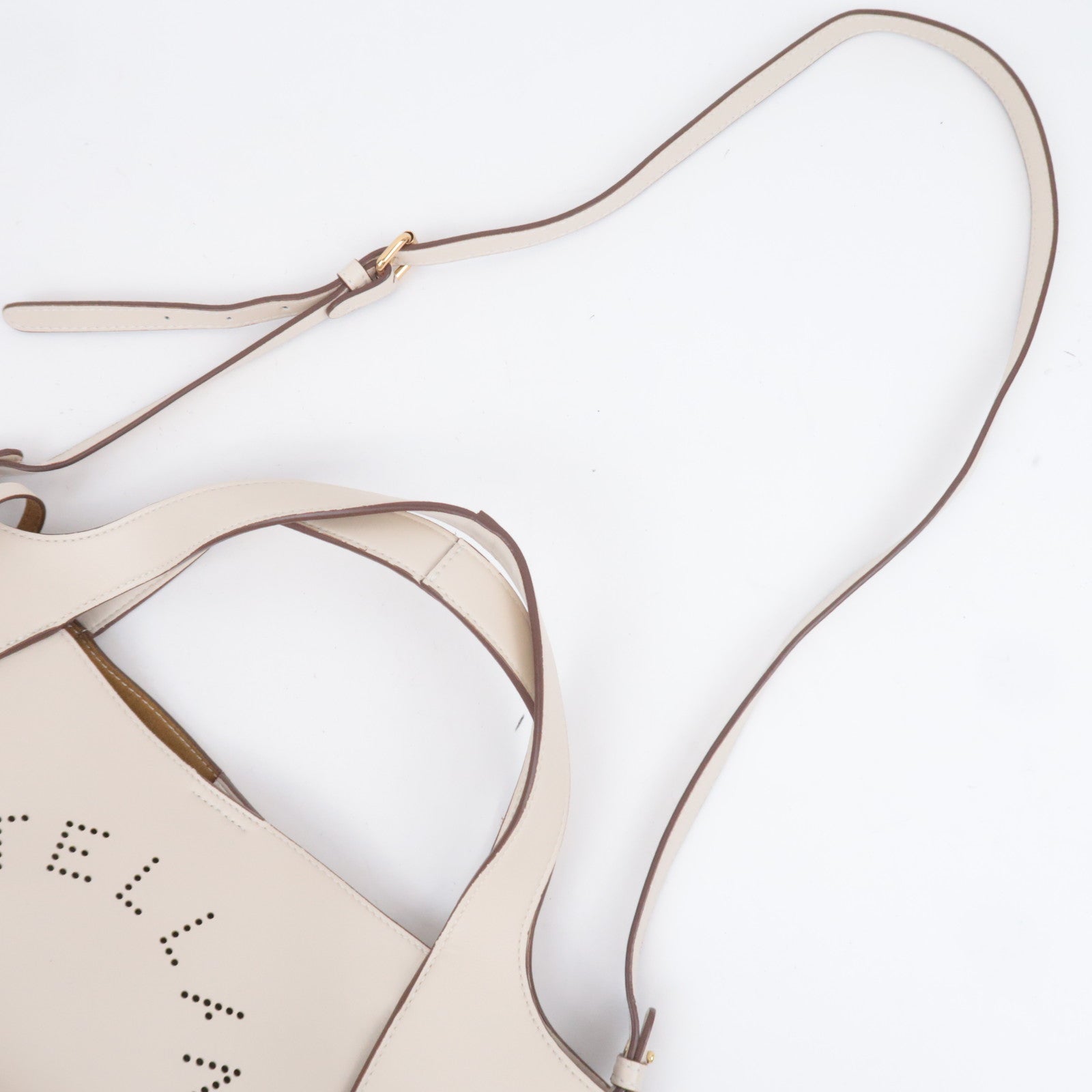 Stella McCartney 2Way Tote Bag Vegan Leather Light Beige