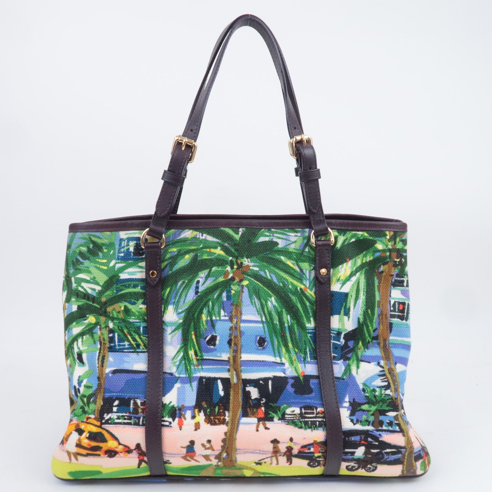 Louis Vuitton Ailleurs Cabas PM Promenade Canvas Leather Tote Bag Multicolor M93771