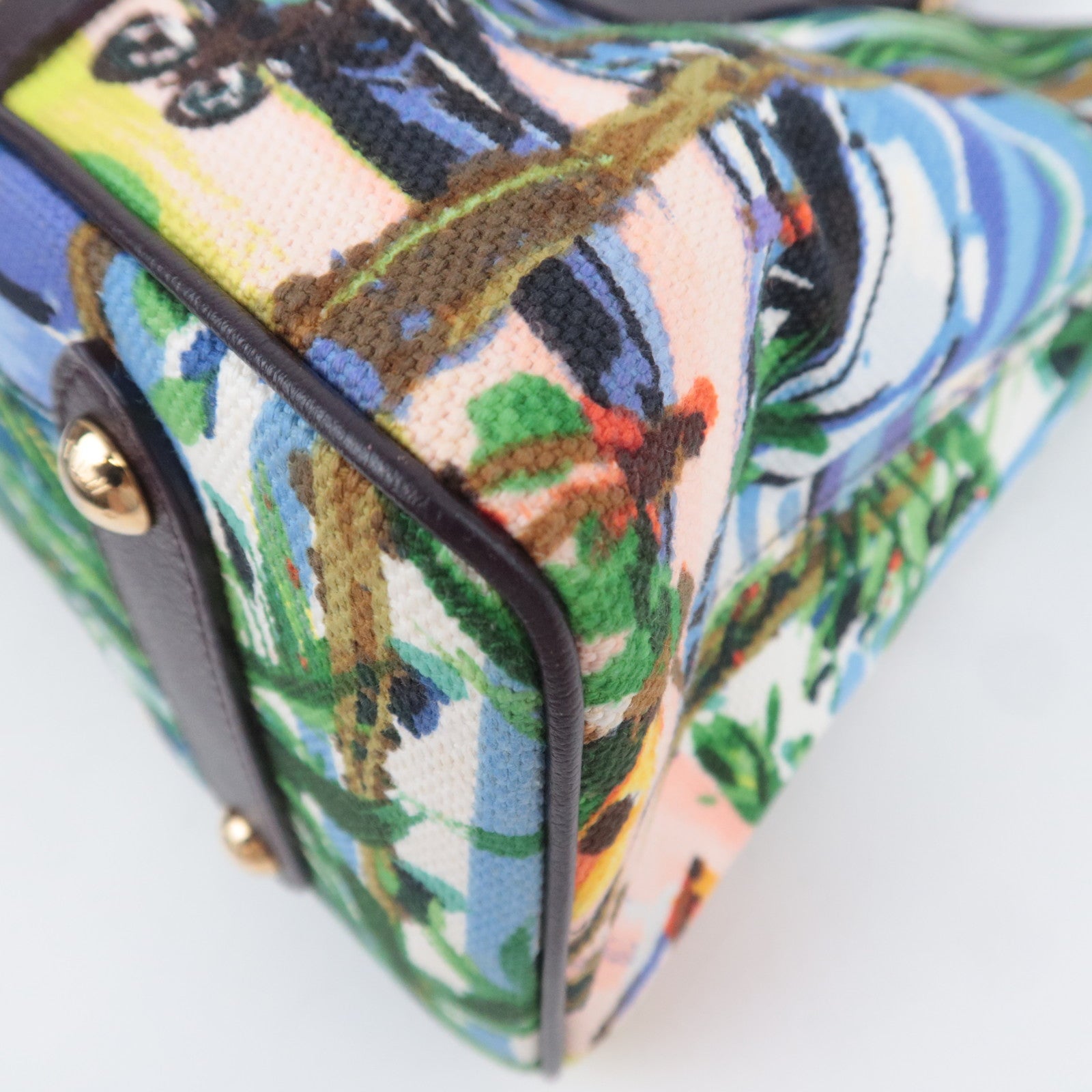 Louis Vuitton Ailleurs Cabas PM Promenade Canvas Leather Tote Bag Multicolor M93771