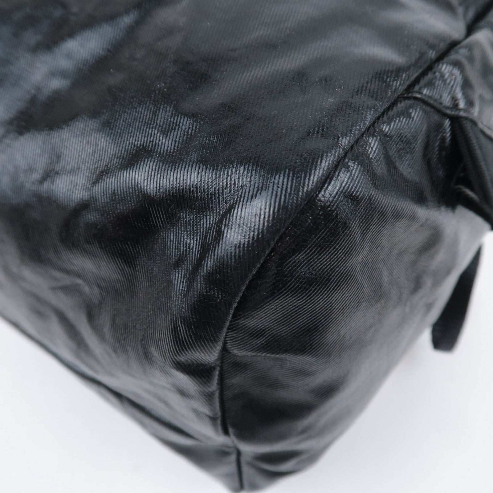 CHANEL Chanel Sports Boston Bag Coated Canvas Black