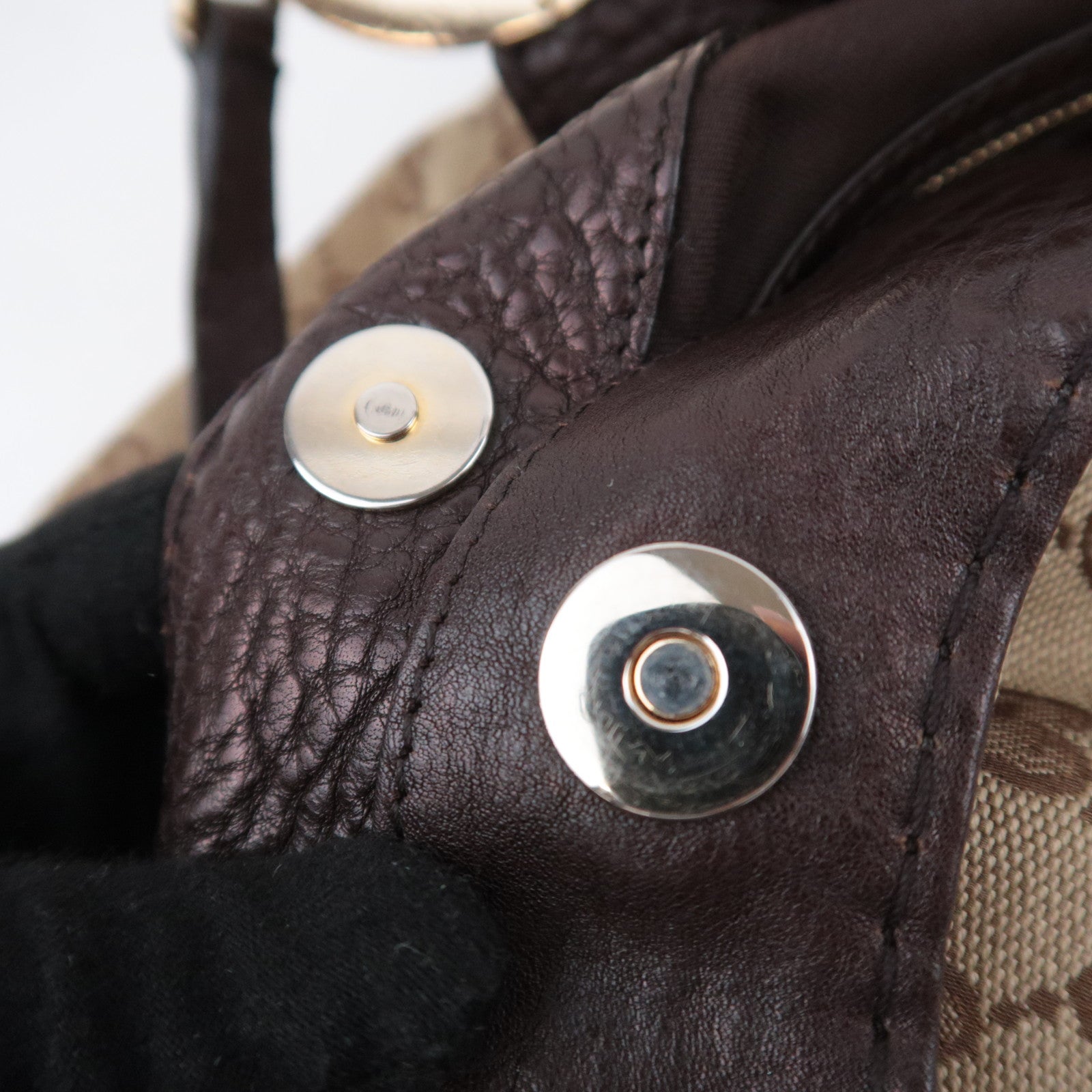 GUCCI Charlotte GG Canvas Shoulder Bag Beige Brown 203504