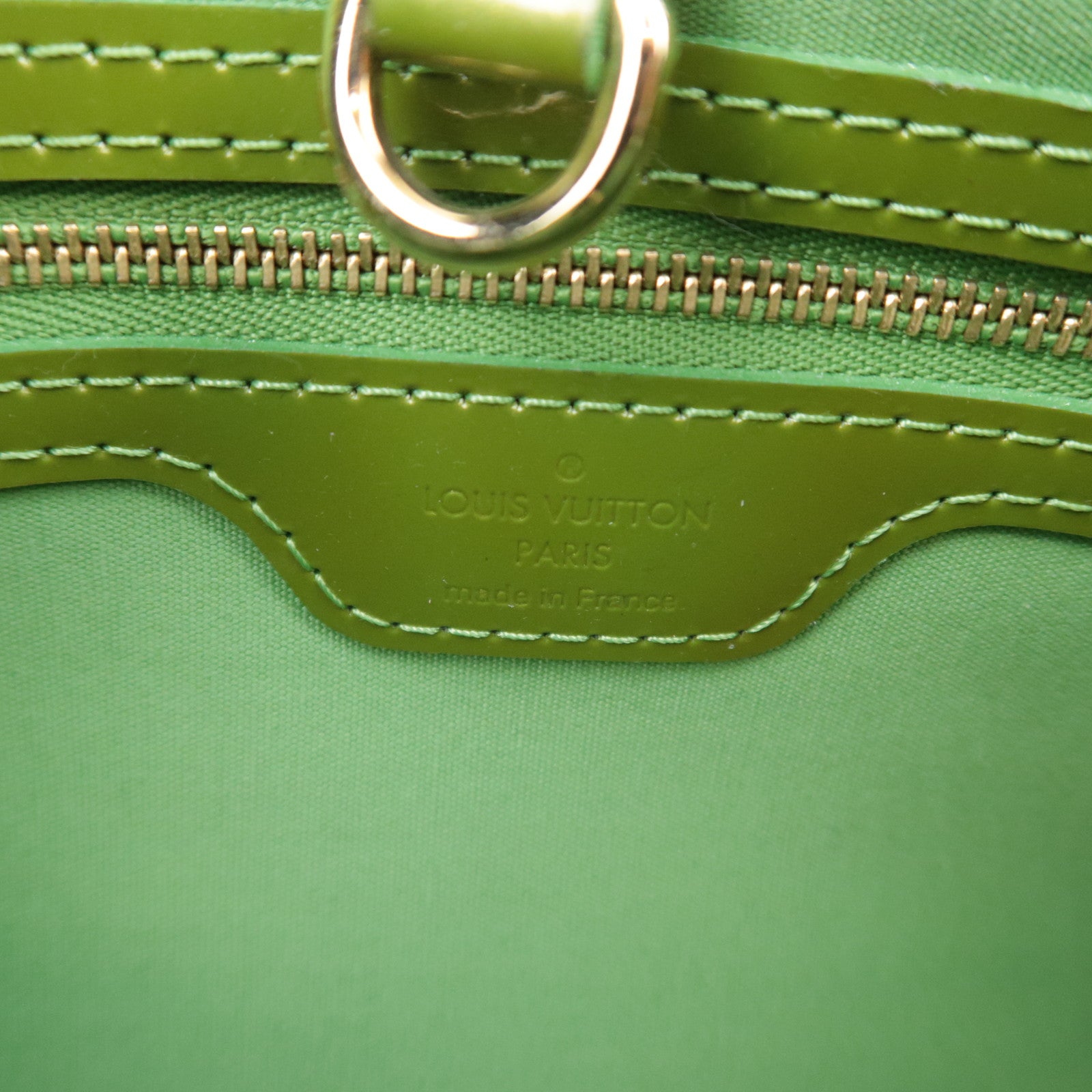 Louis Vuitton Monogram Vernis Wilshire PM Handbag Vert Tonic M93645