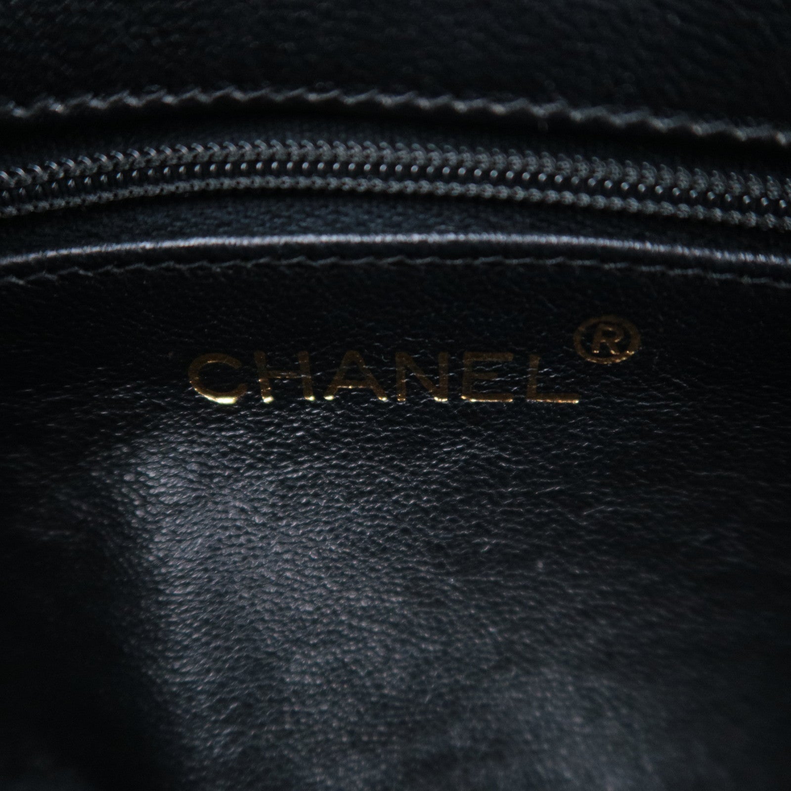CHANEL Coco Mark Matelasse Tassel Chain Shoulder Bag Lambskin Black Gold HDW