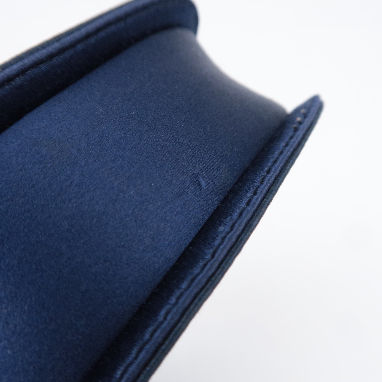 GUCCI Bamboo Mini Satin Handbag Navy 005.109.0259