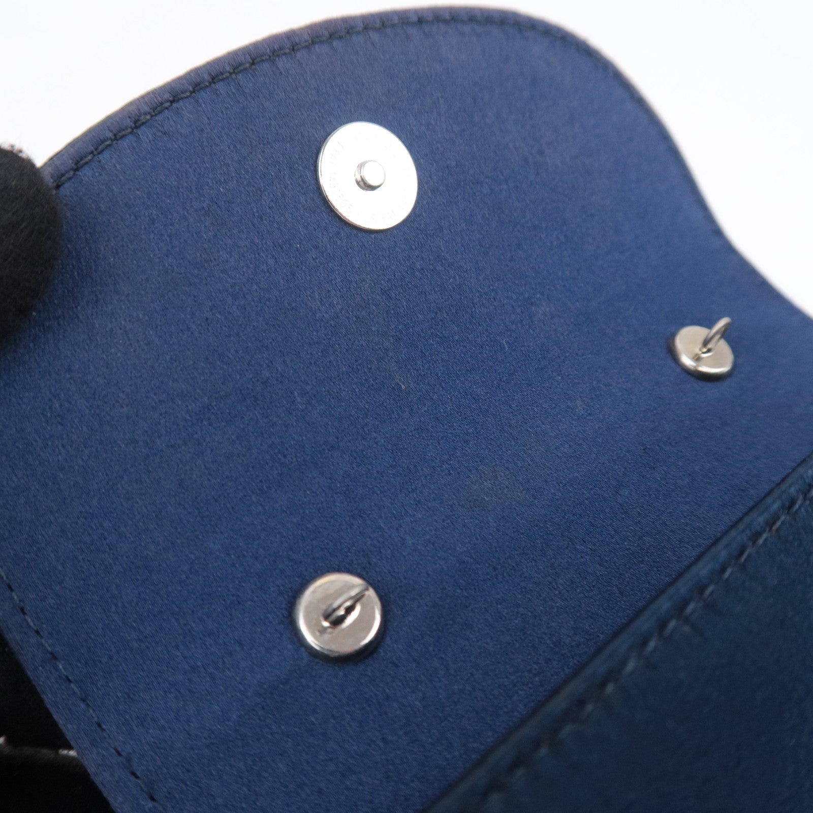 GUCCI Bamboo Mini Satin Handbag Navy 005.109.0259
