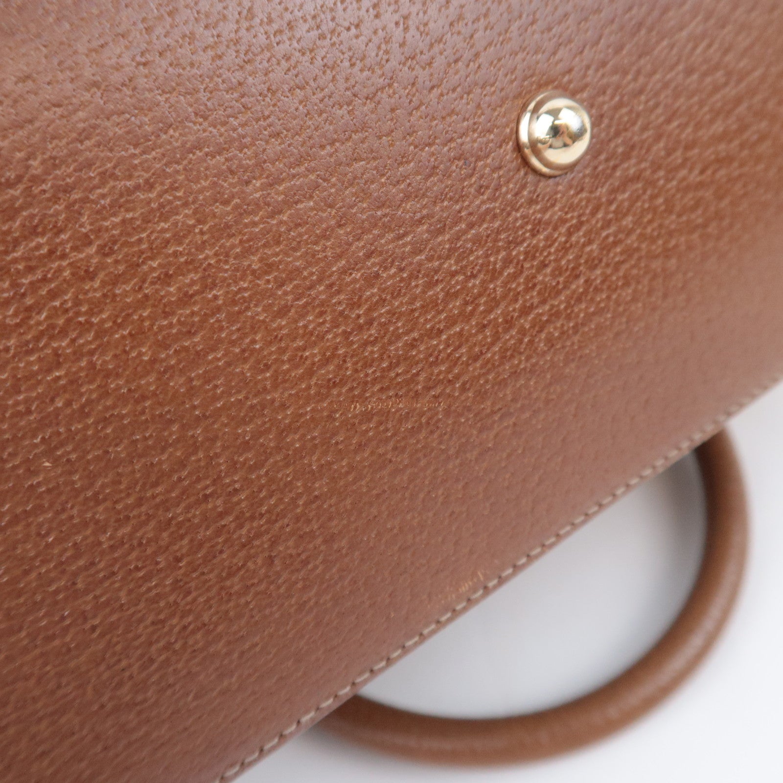 GUCCI GG Canvas Handbag Beige Brown 131023