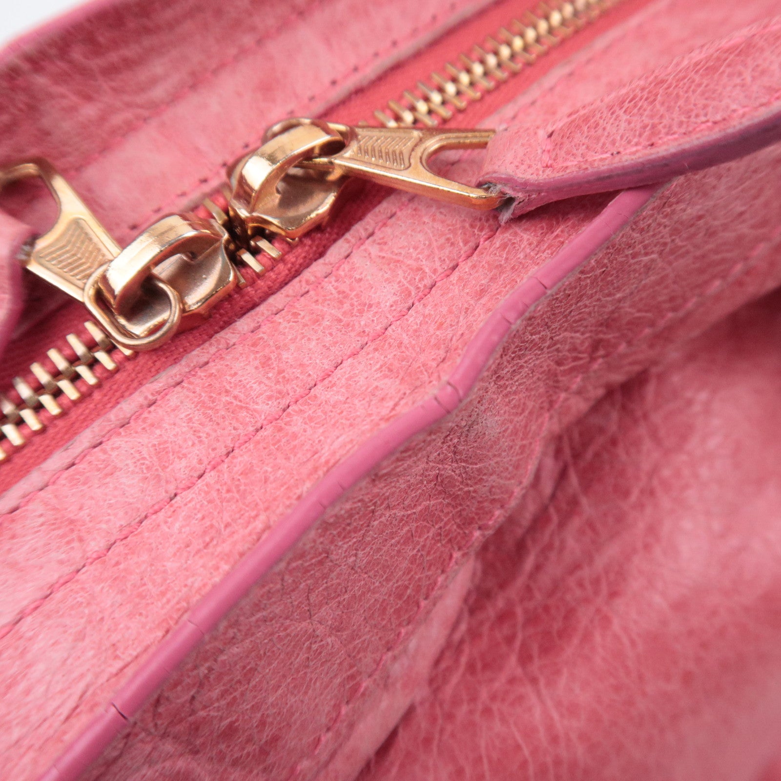 BALENCIAGA The Giant Town 2Way Leather Handbag Pink 240578
