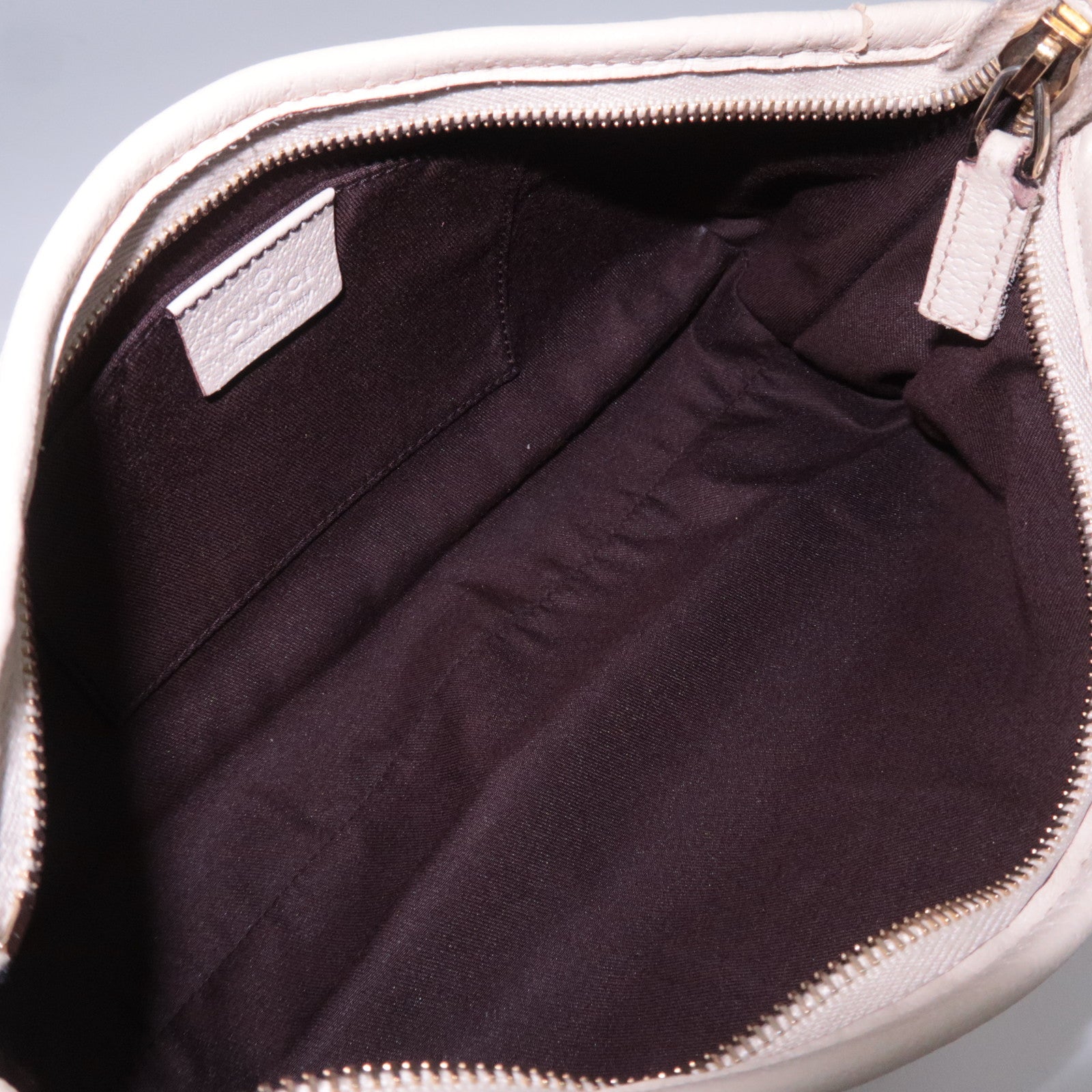 GUCCI Abby GG Canvas Shoulder Bag Beige Ivory 130939