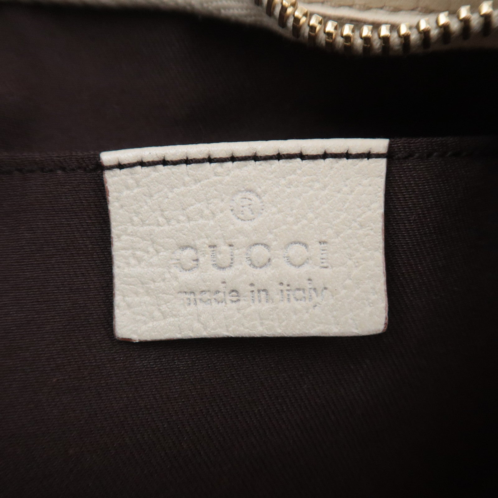 GUCCI Abby GG Canvas Shoulder Bag Beige Ivory 130939
