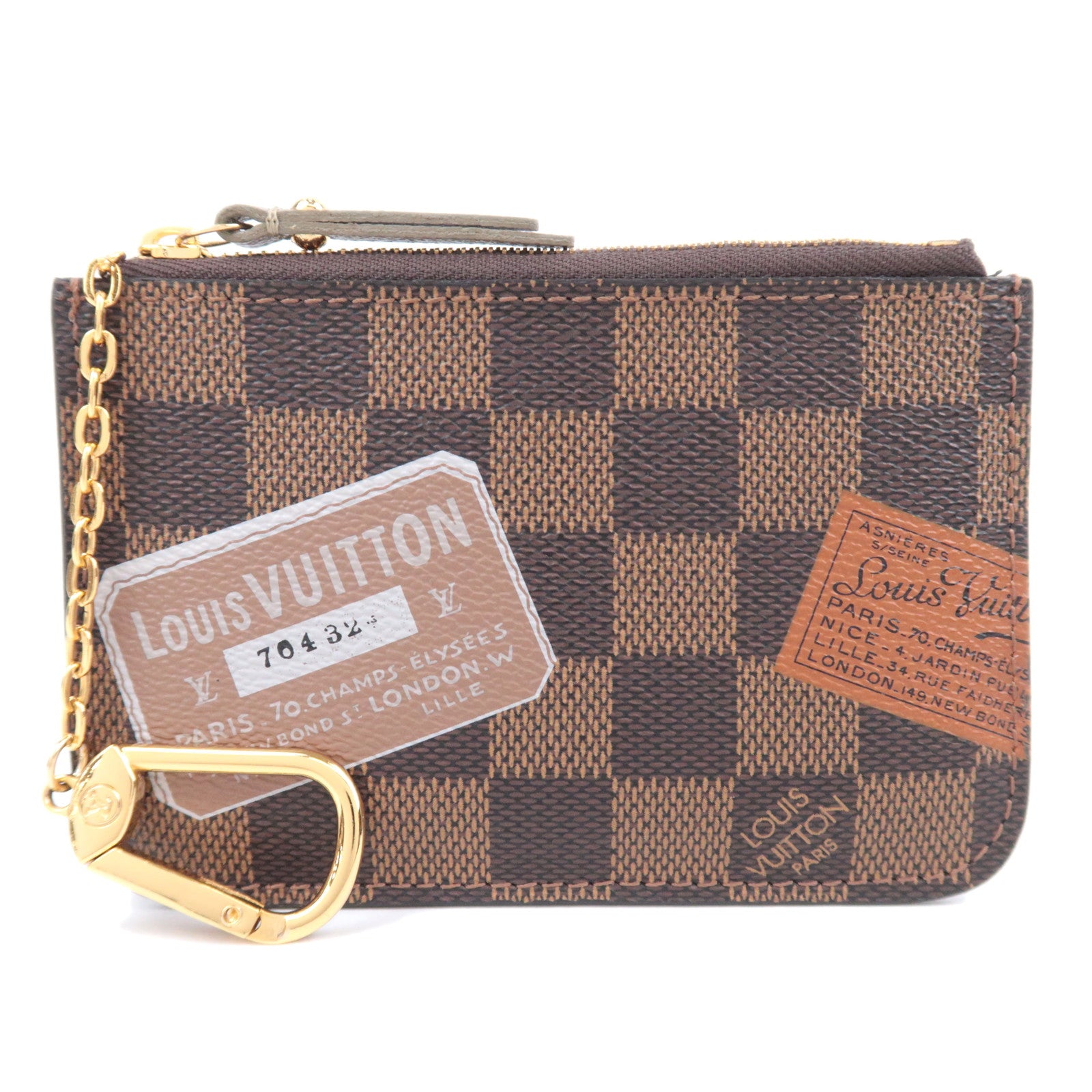 Louis Vuitton Damier Label Collection Pochette Cles NM Coin Case N6308691294