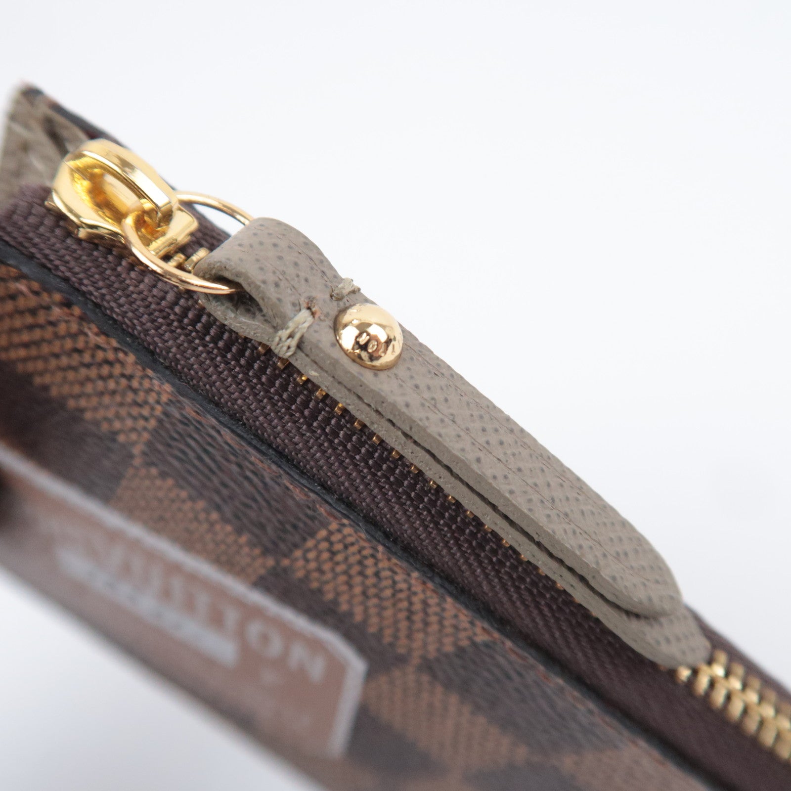 Louis Vuitton Damier Label Collection Pochette Cles NM Coin Case N63086