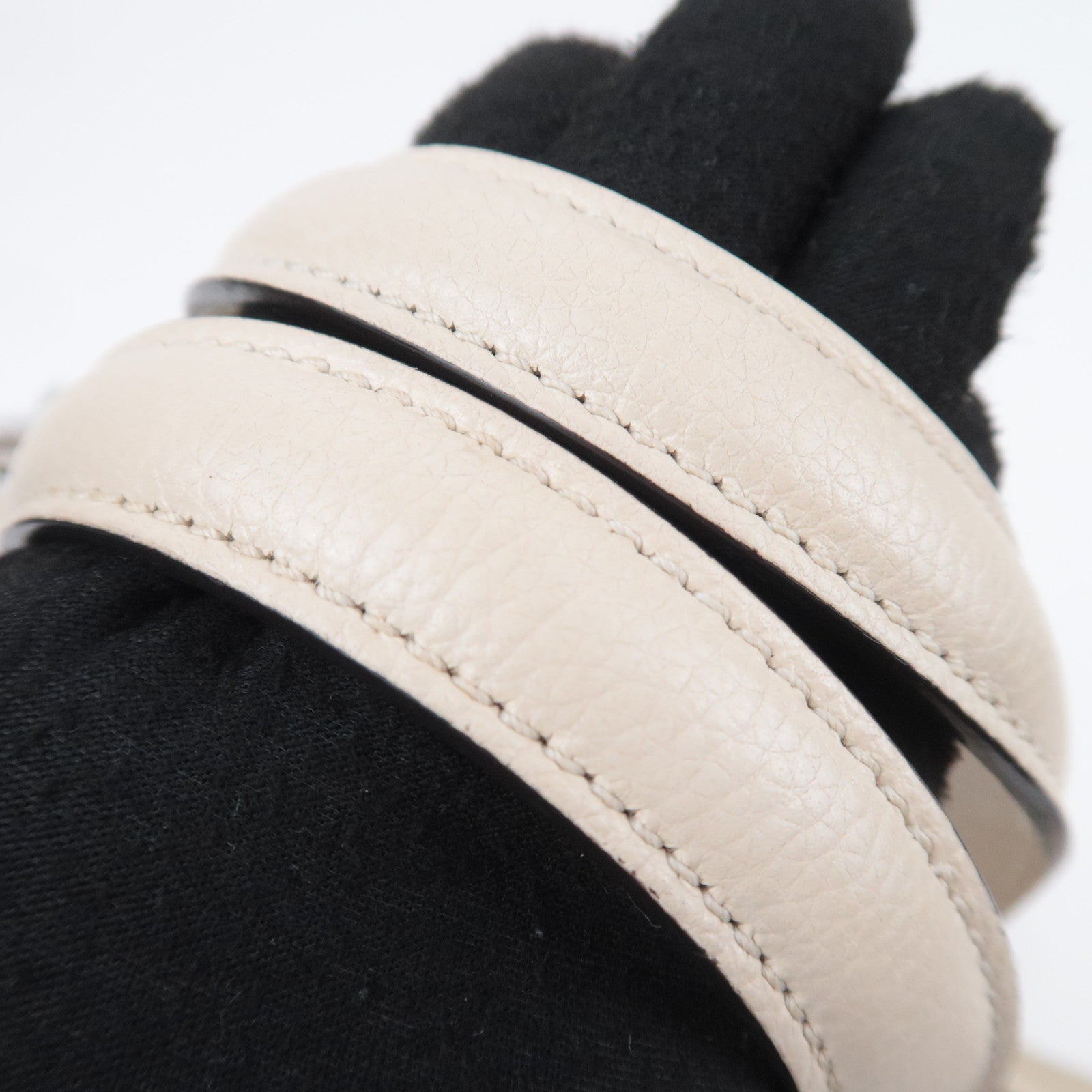 GUCCI Zumi Small 2Way Leather Top Handle Handbag Ivory 569712