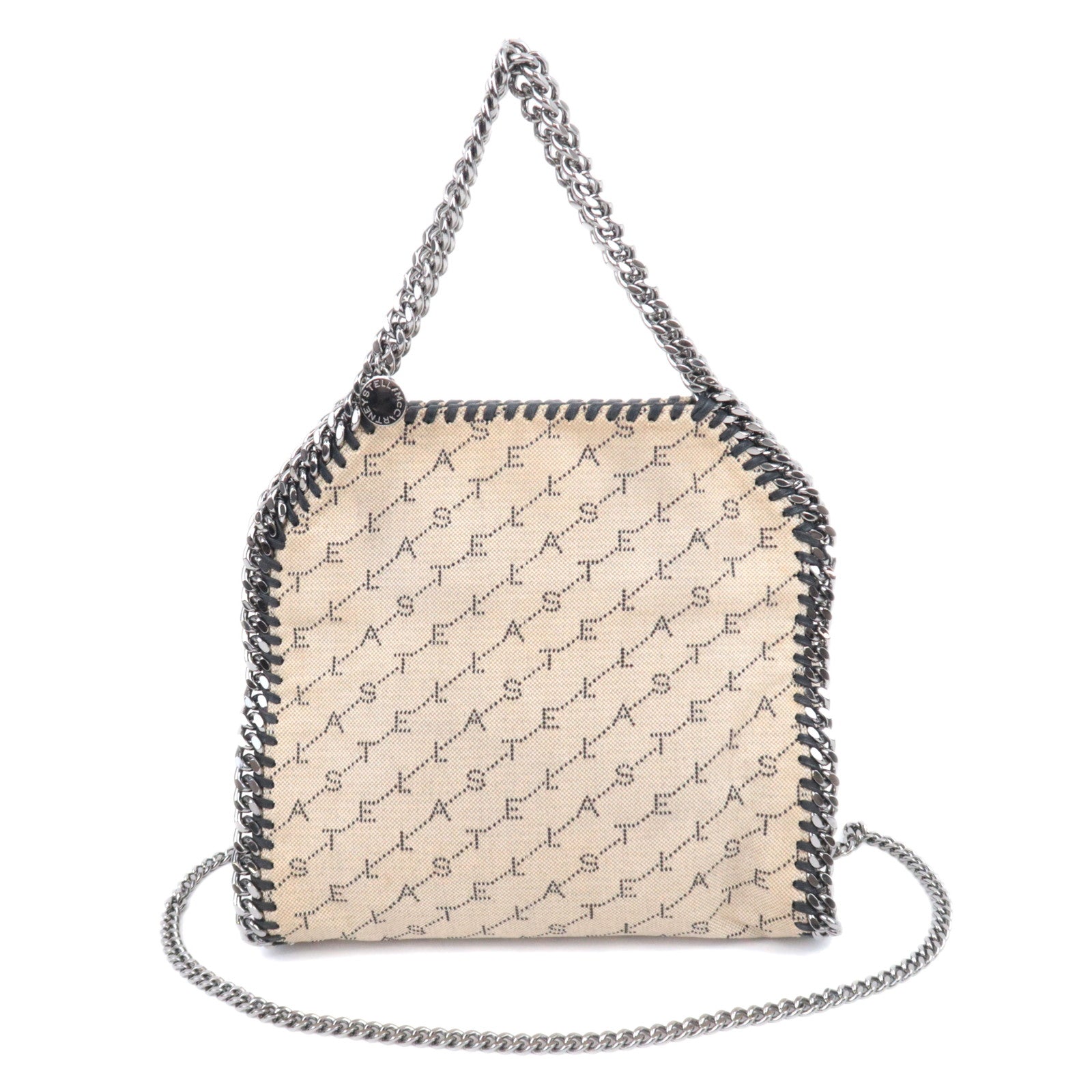 Stella McCartney Falabella Small Canvas Chain Shoulder Bag Beige91310