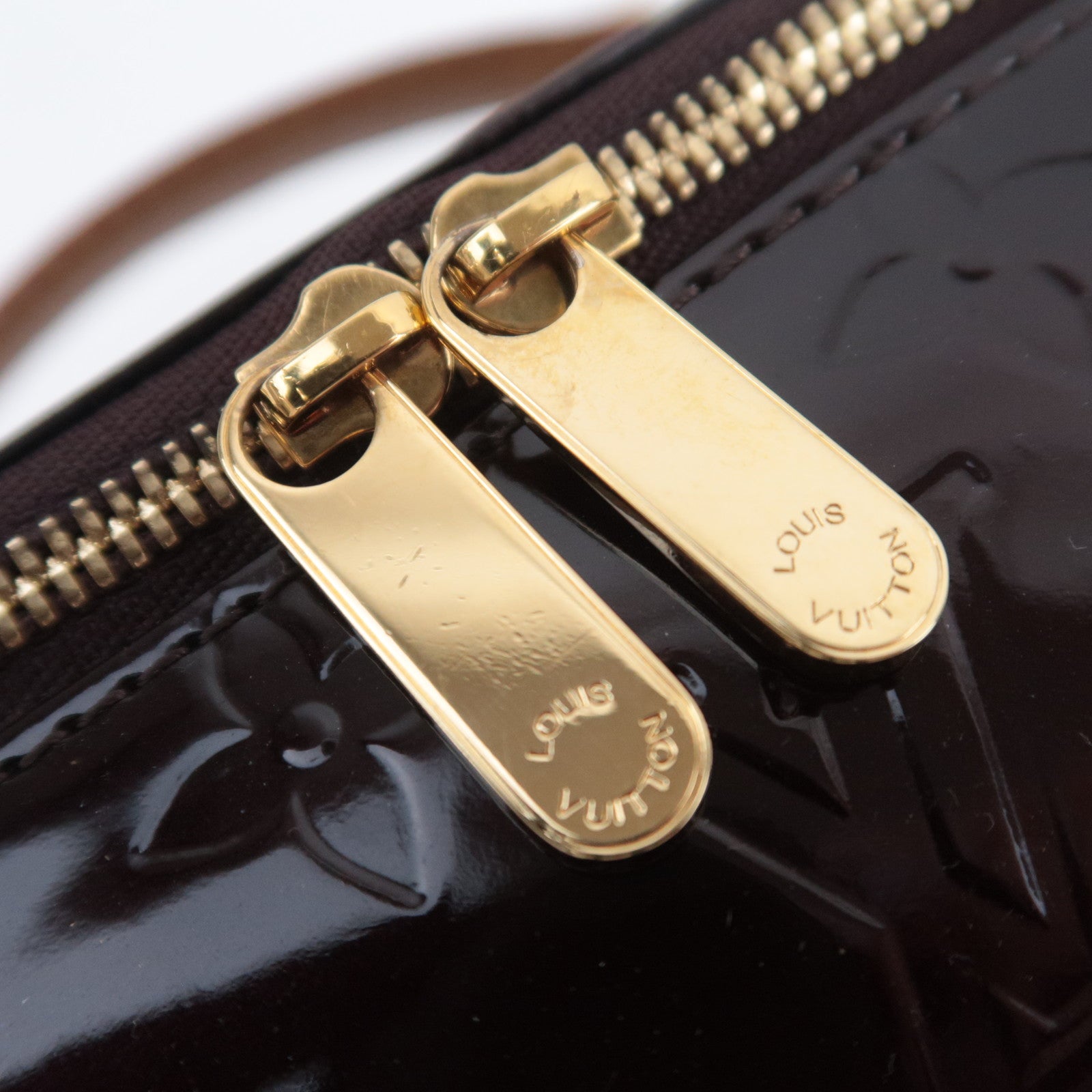 Louis Vuitton Monogram Vernis Jewelry Case Vanity Bag Amarante M91272