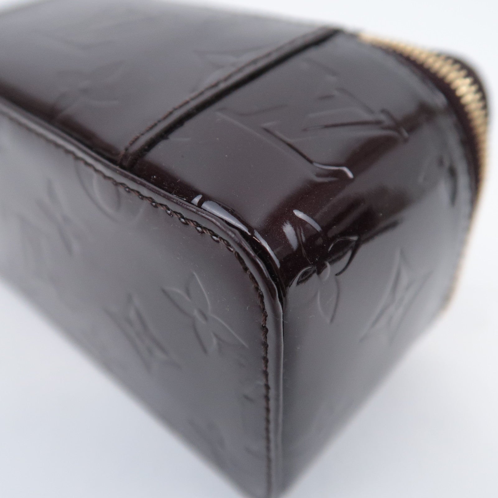 Louis Vuitton Monogram Vernis Jewelry Case Vanity Bag Amarante M91272