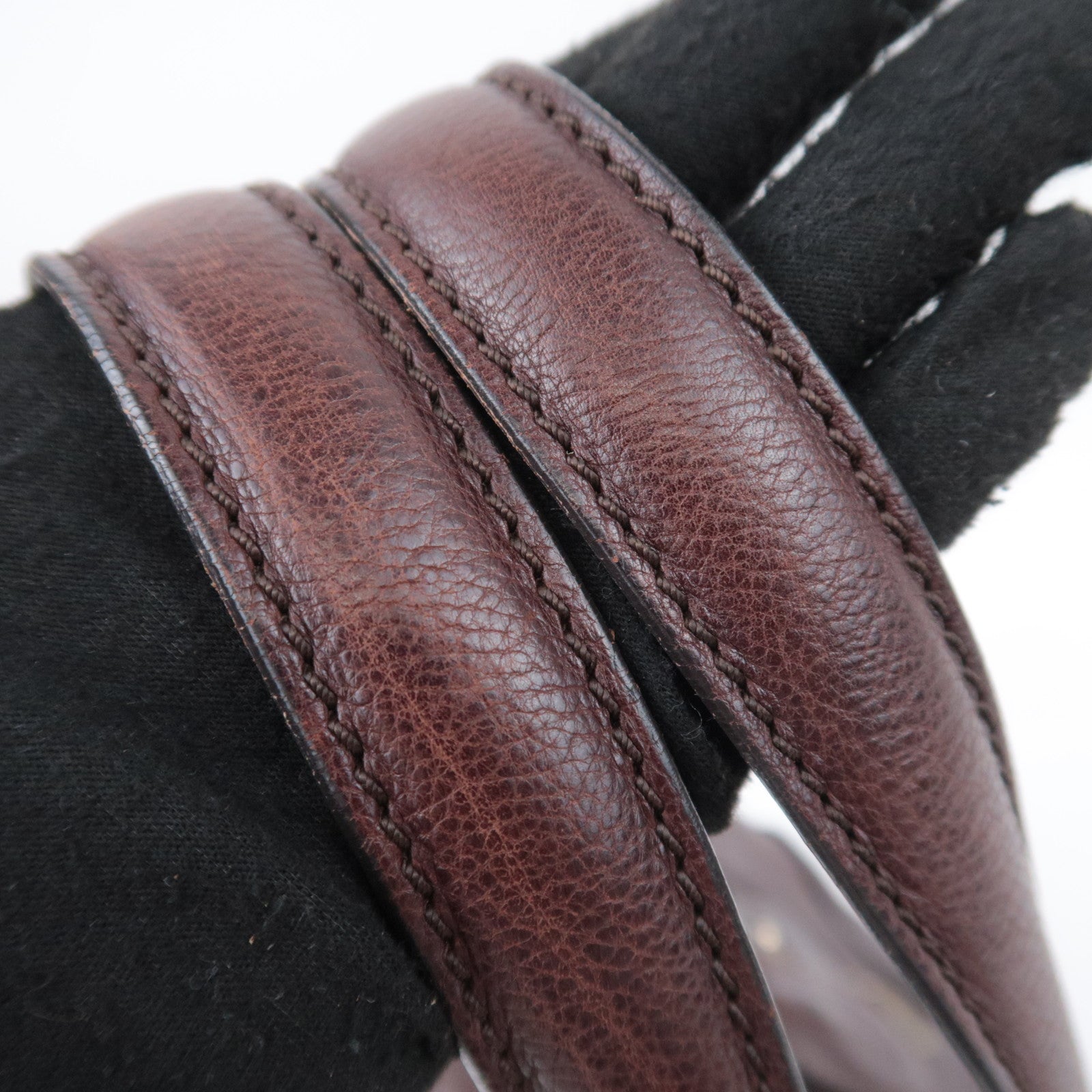 CELINE Leather Shoulder Bag Brown