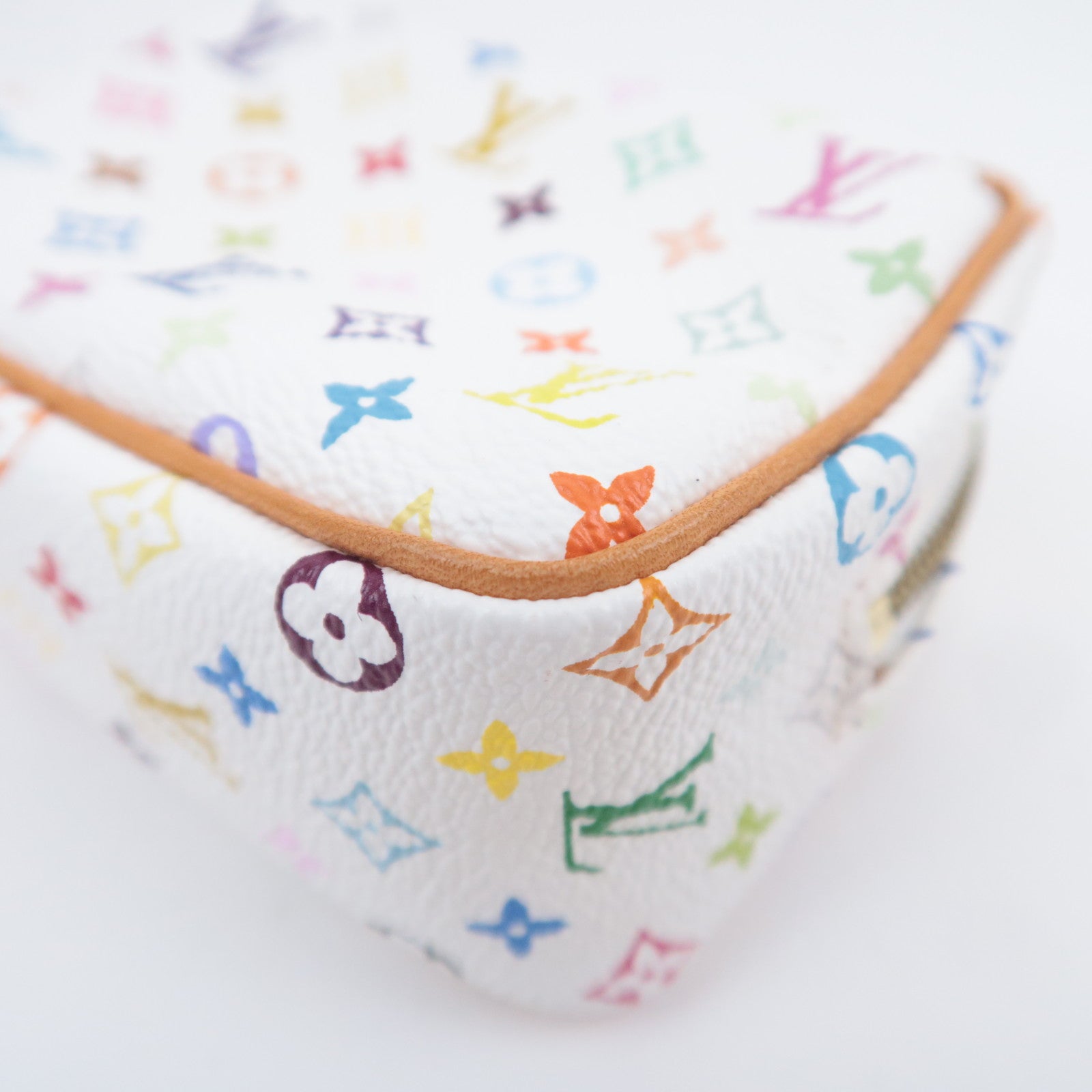 Louis Vuitton Murakami Multicolor Trousse Wapity Pouch Blanc M58033