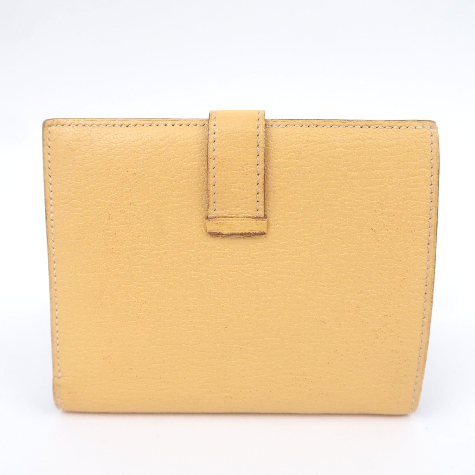 HERMES Bearn Compact Leather Wallet Y Stamp (2020)