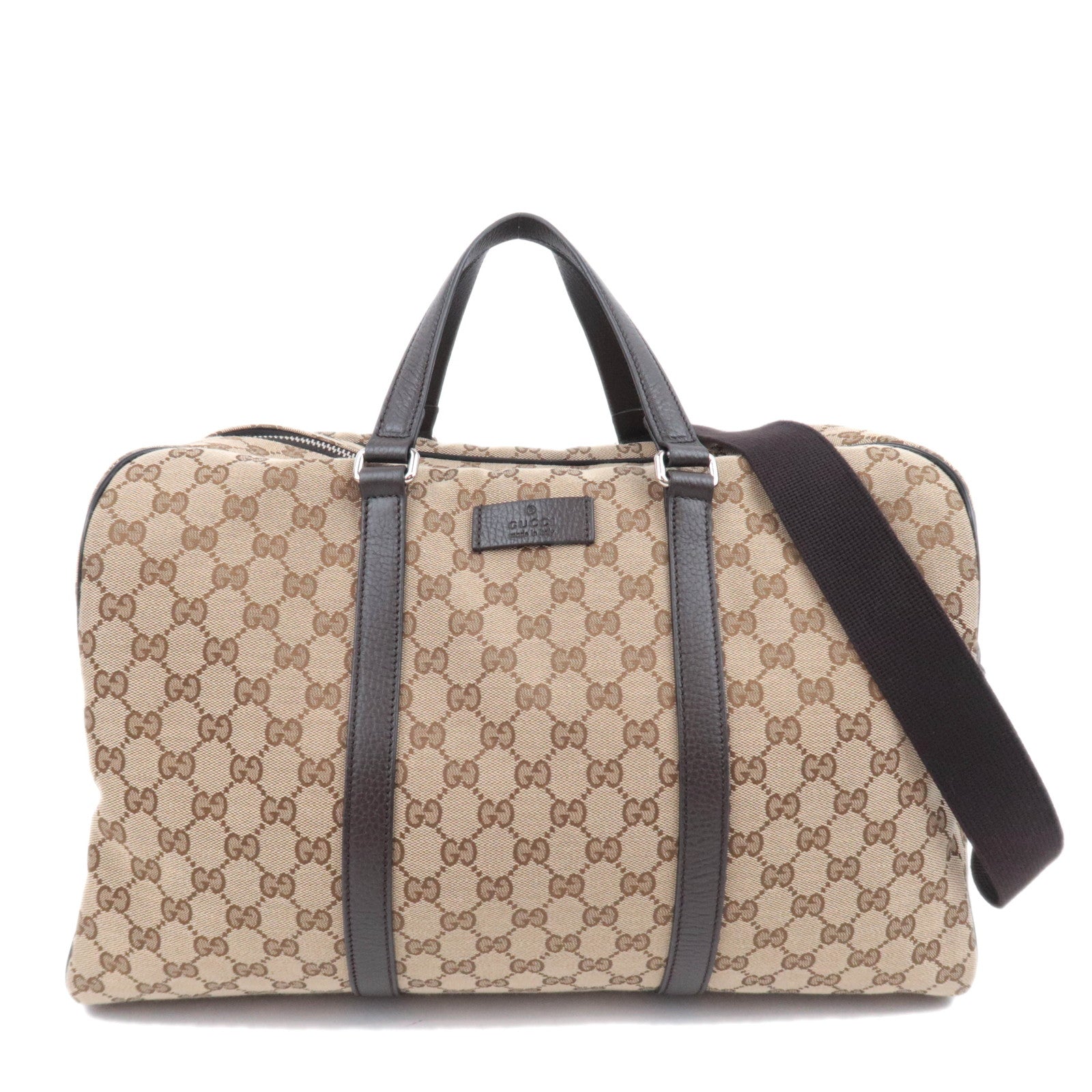 GUCCI 2Way GG Canvas Boston Bag Beige 44916791535