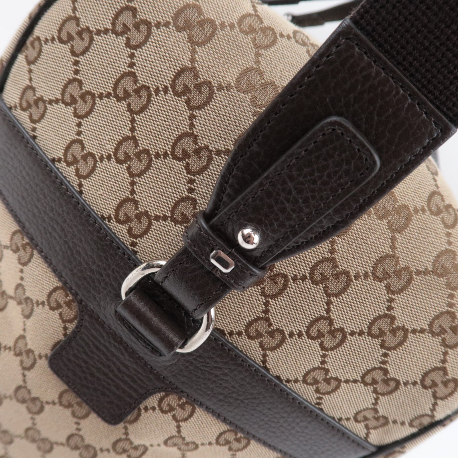 GUCCI 2Way GG Canvas Boston Bag Beige 449167