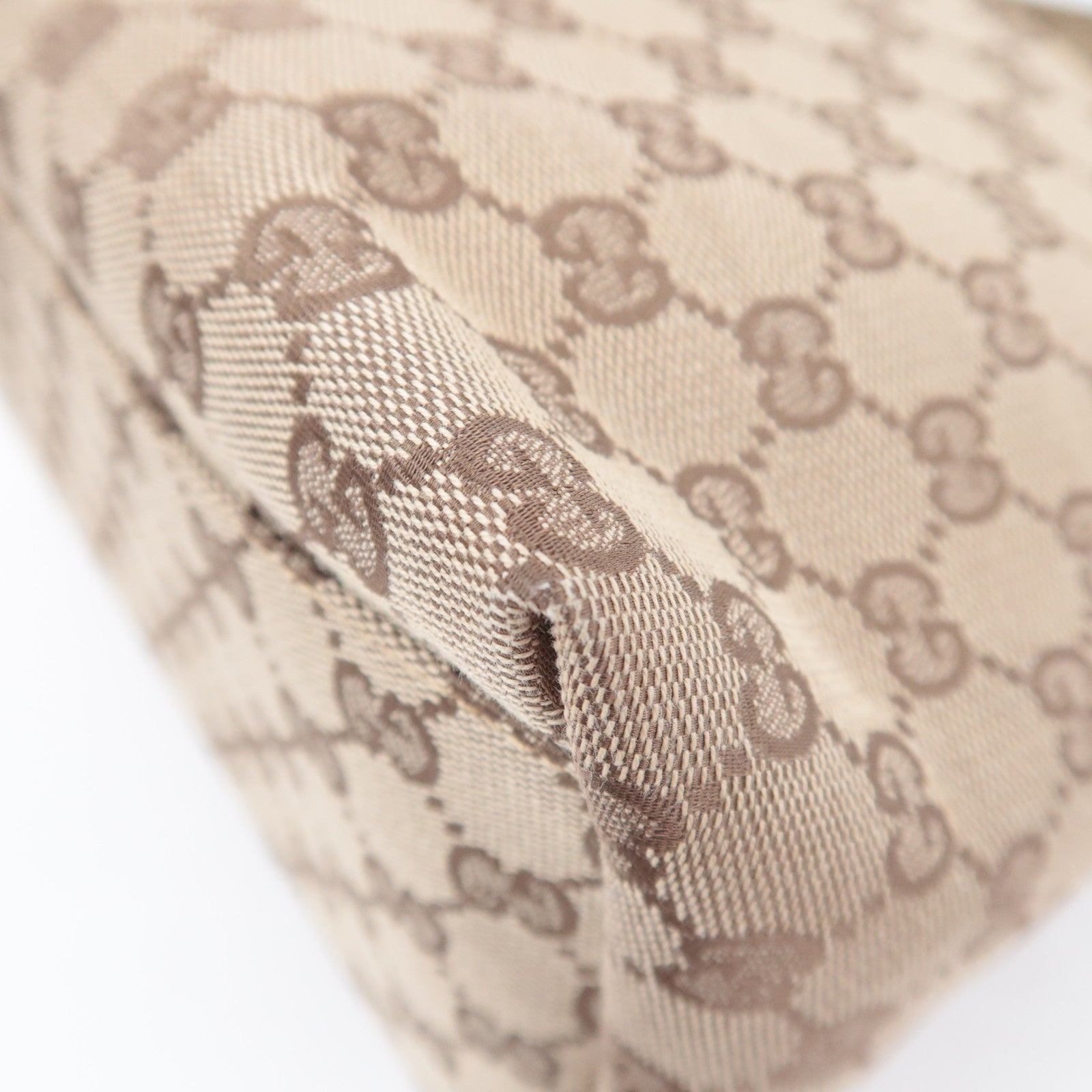 GUCCI GG Canvas Shoulder Bag Beige 001.3380