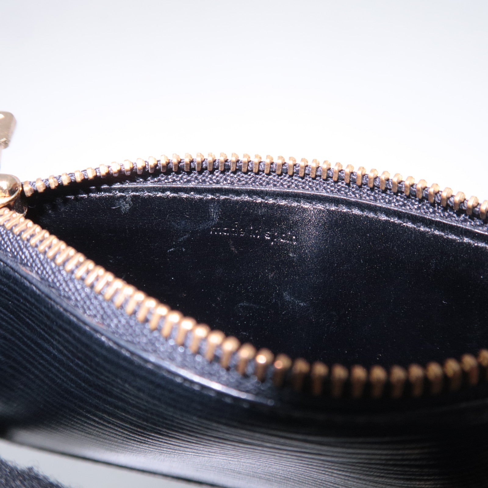 Louis Vuitton Epi Pochette Cles Coin Case Noir M63802