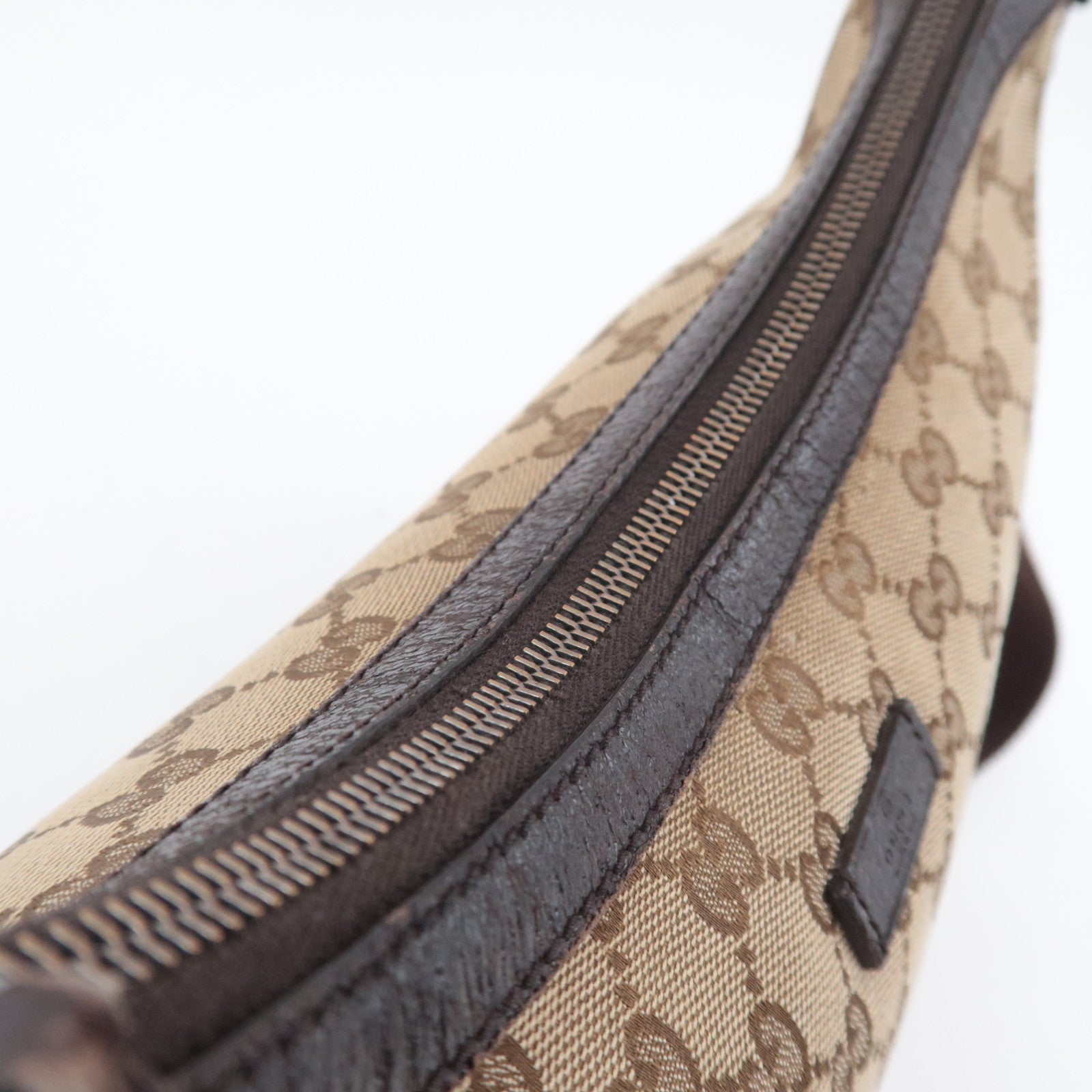 GUCCI GG Canvas Shoulder Bag Beige 181092
