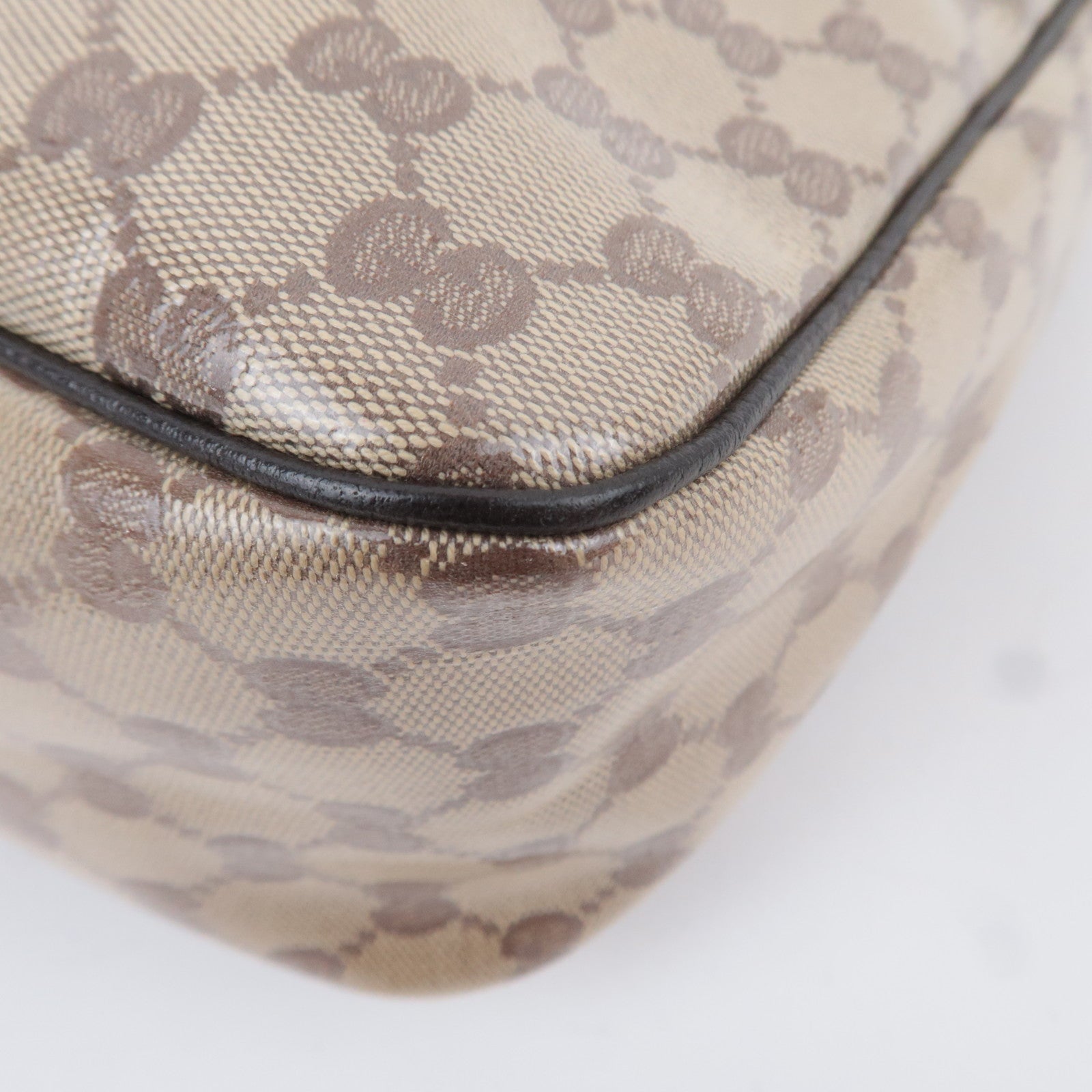 GUCCI Abby GG Crystal Shoulder Bag Beige 293581