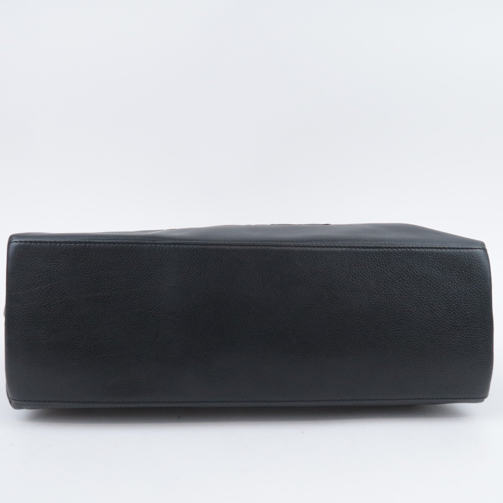 CHANEL Coco Mark Handbag Caviarskin Black
