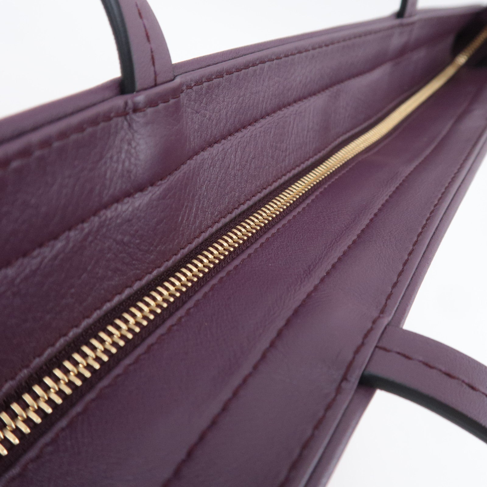 Salvatore Ferragamo Gancini Leopard Nylon Tote Bag Purple Black